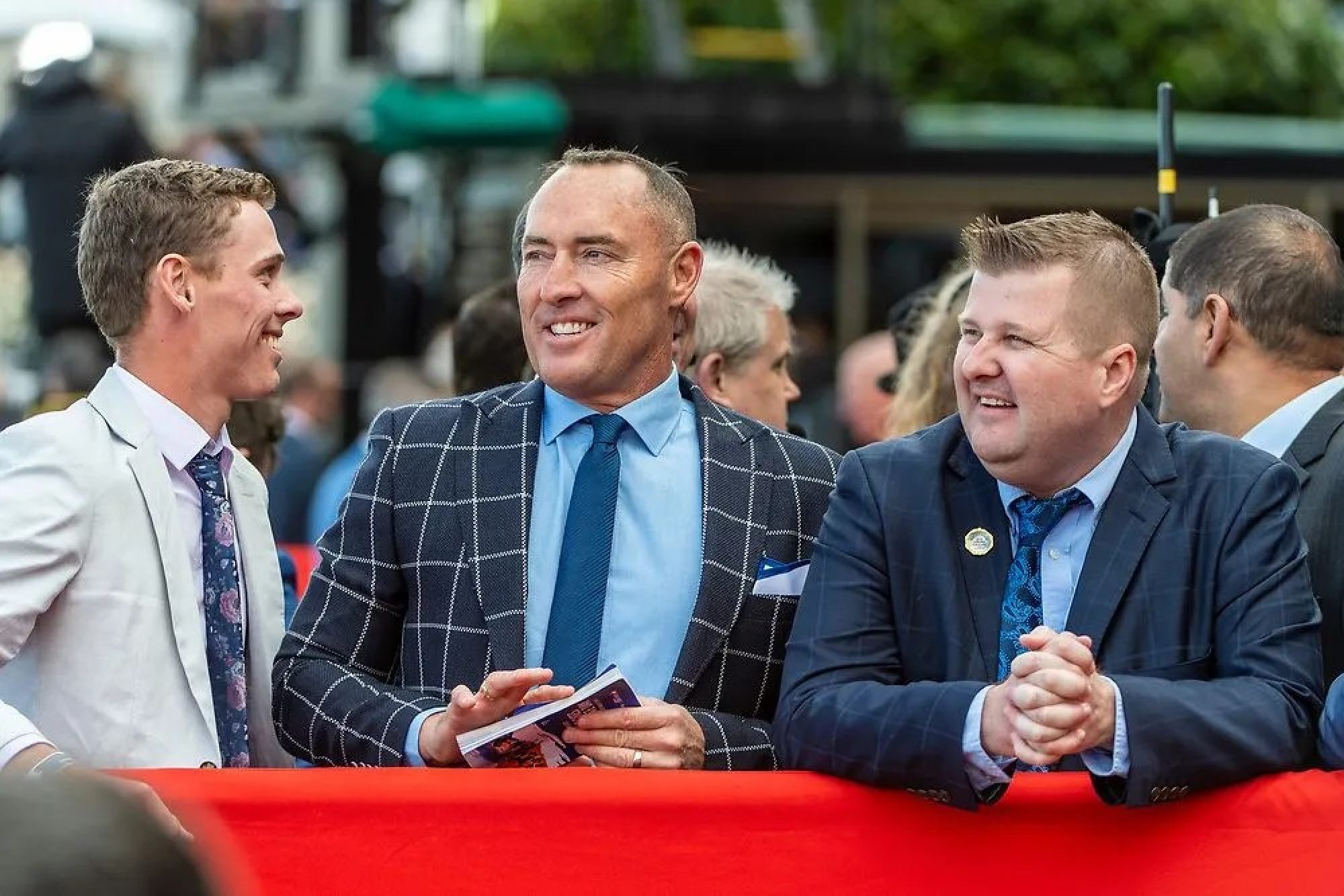 Australian Bloodstock co-directors Jamie Lovett (centre) and Luke Murrell (right). Photo: Supplied