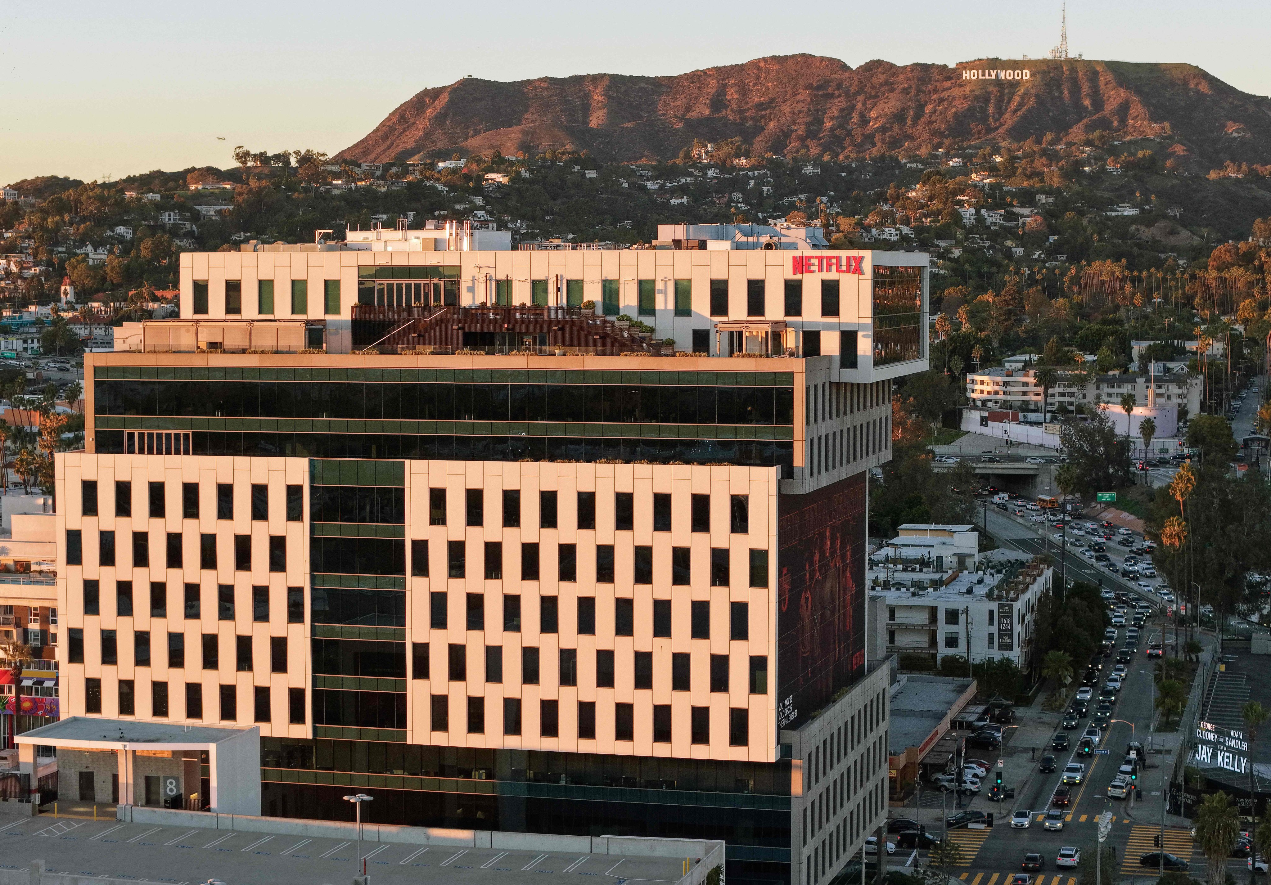 Netflix studios in Los Angeles, California. Photo: AFP