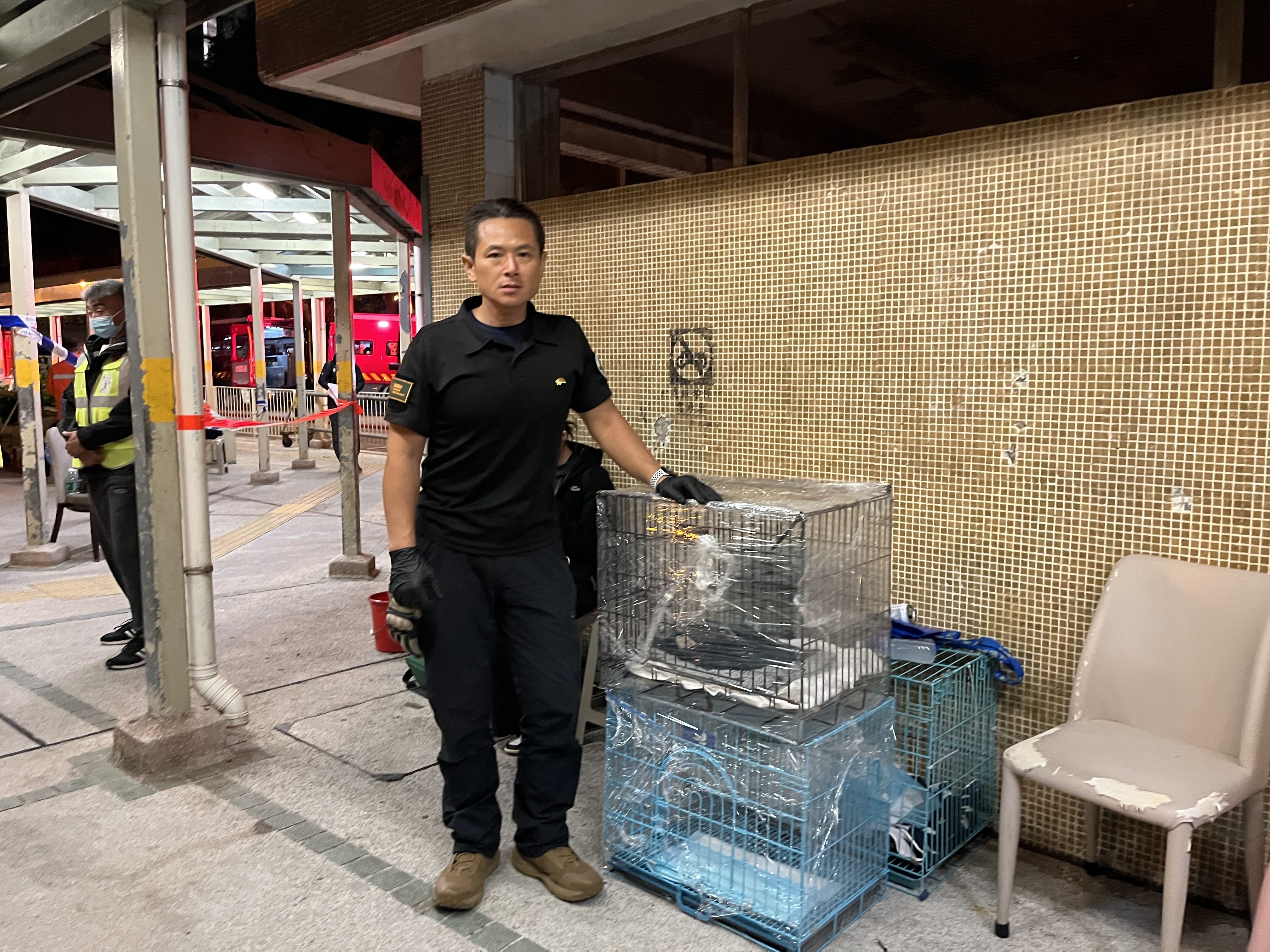 Bon Chan has helped many animals reunite with their owners after they were rescued from the blaze at Wang Fuk Court. Photo: Kelly Fung