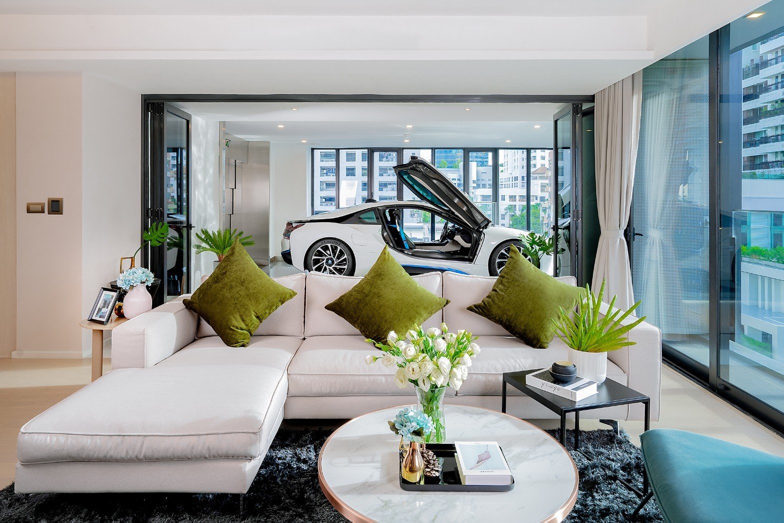 A “sky garage” in a luxury condominium in Bangkok. Photo: Richmont’s, Christie’s International Real Estate