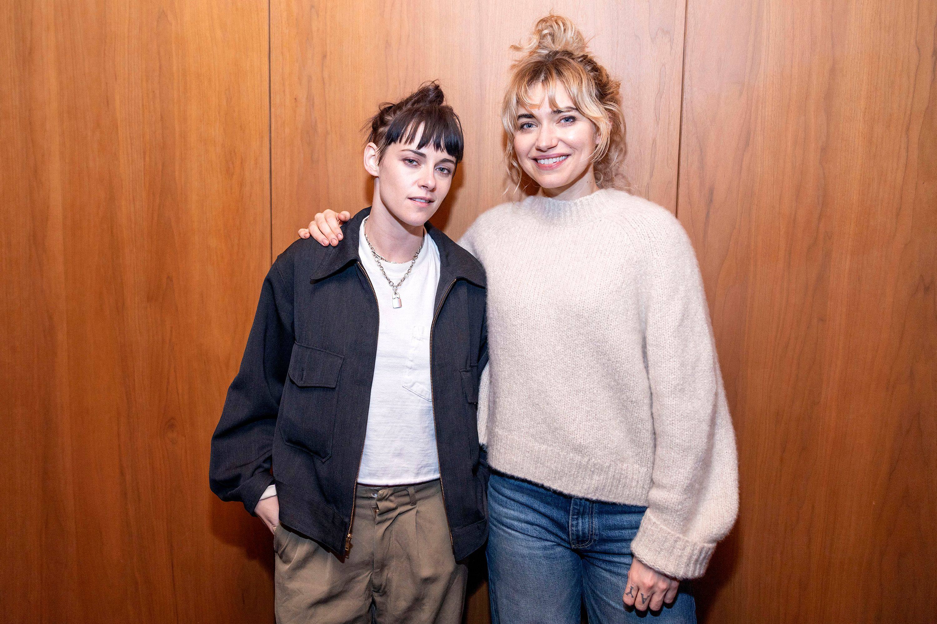 Kristen Stewart (left) and Imogen Poots attend a screening of The Chronology Of Water at San Vicente West Village in New York on December 3, 2025. Photo: Getty Images via AFP