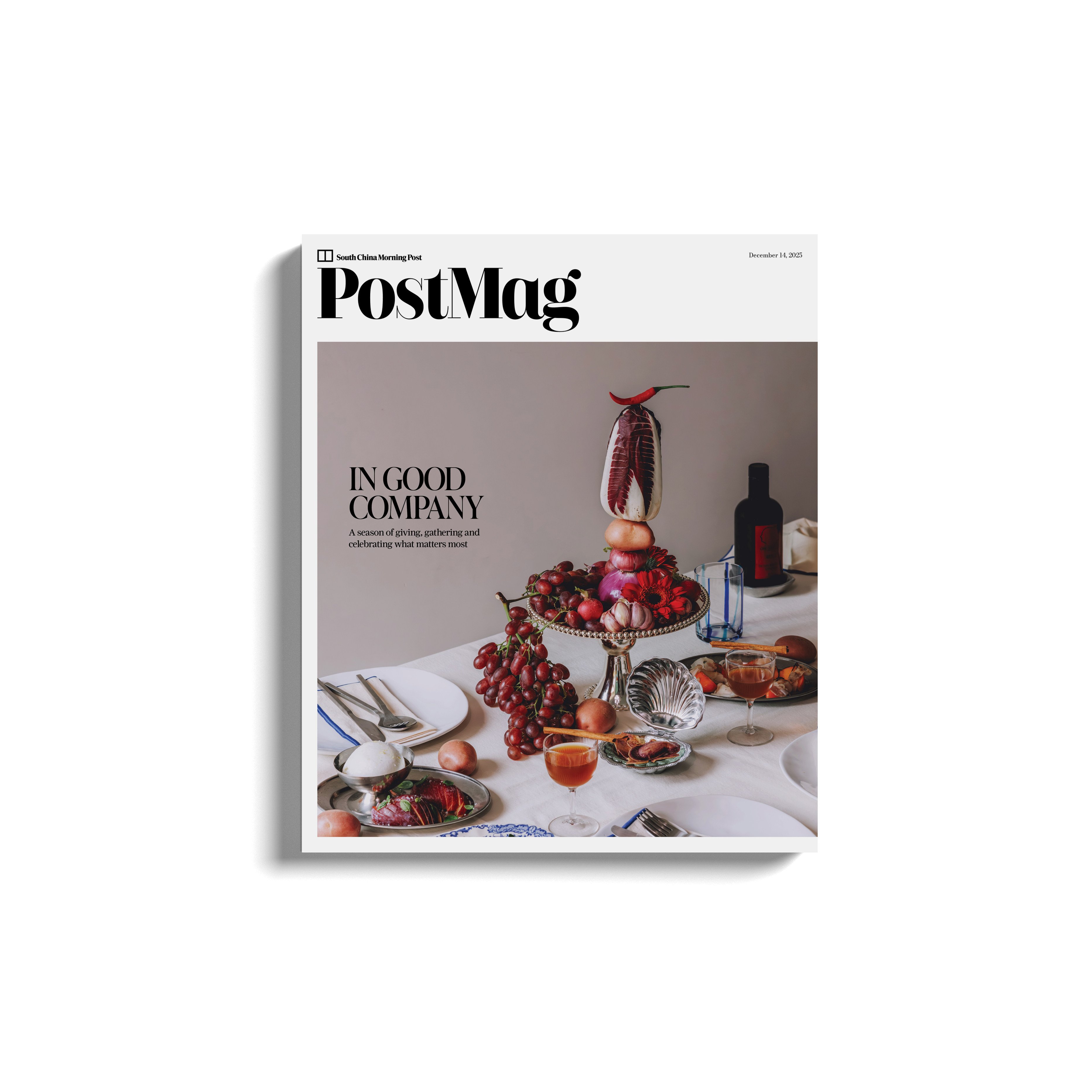 A festive tablescape by food stylist Gloria Chung features on the cover of this week’s PostMag print edition. Photo: Jocelyn Tam