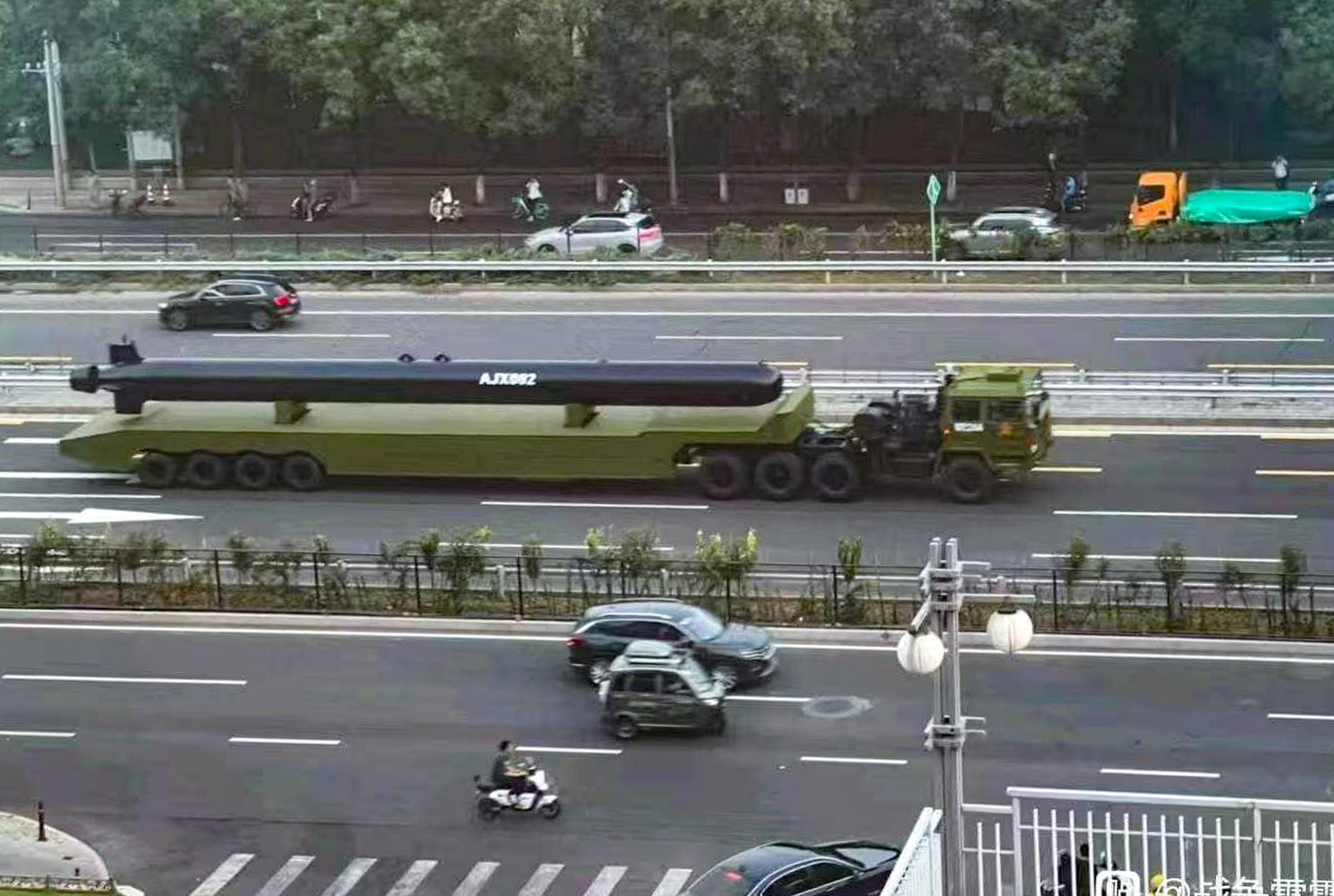 Chinese underwater drones featured at a military parade in Beijing in September, but the new models may be twice their size. Photo: Handout