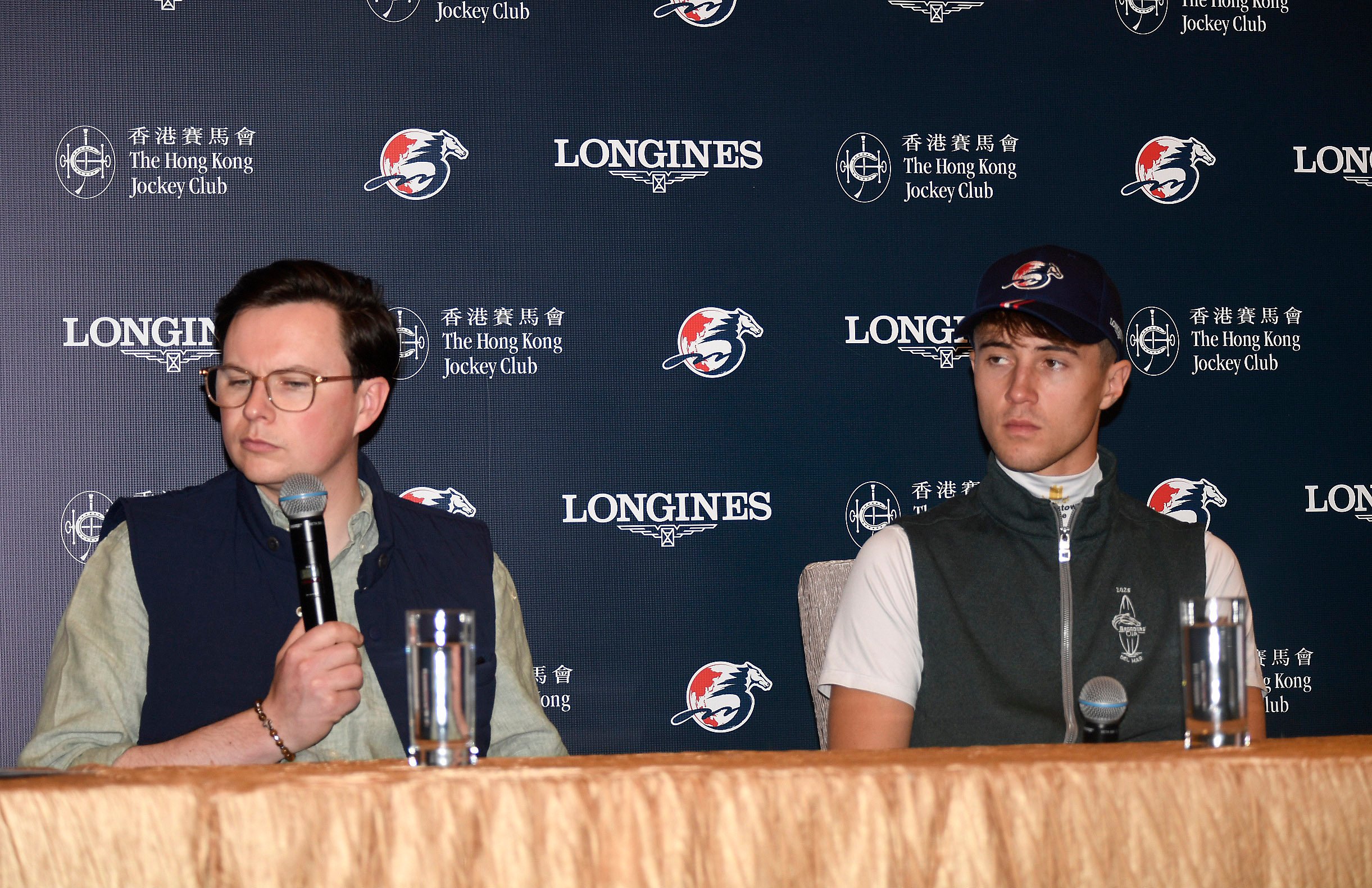 Dylan Browne McMonagle (right) and Joseph O’Brien address the media at Sha Tin. Photos: Kenneth Chan