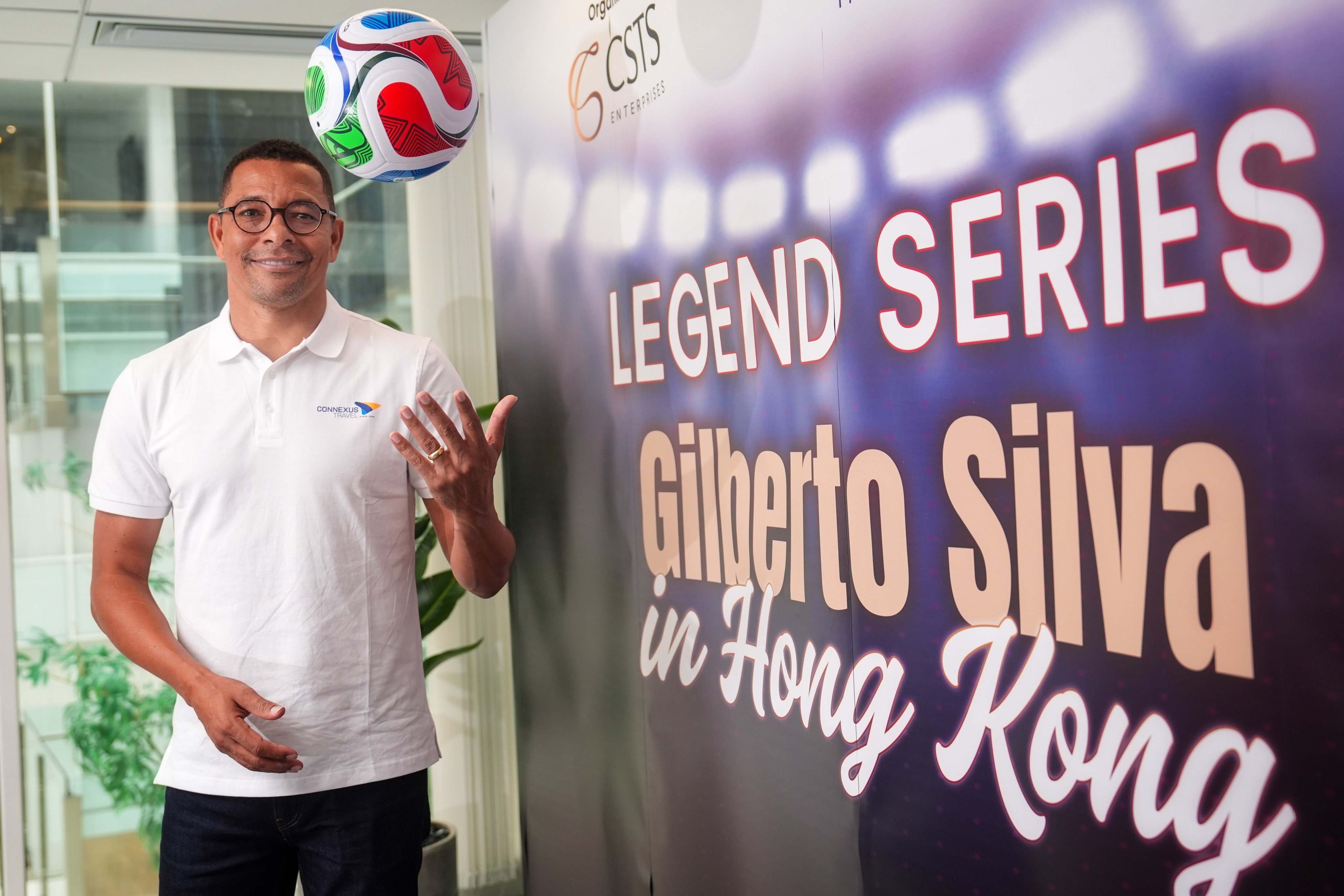 Gilberto Silva during his visit to Hong Kong. Photo: Elson Li