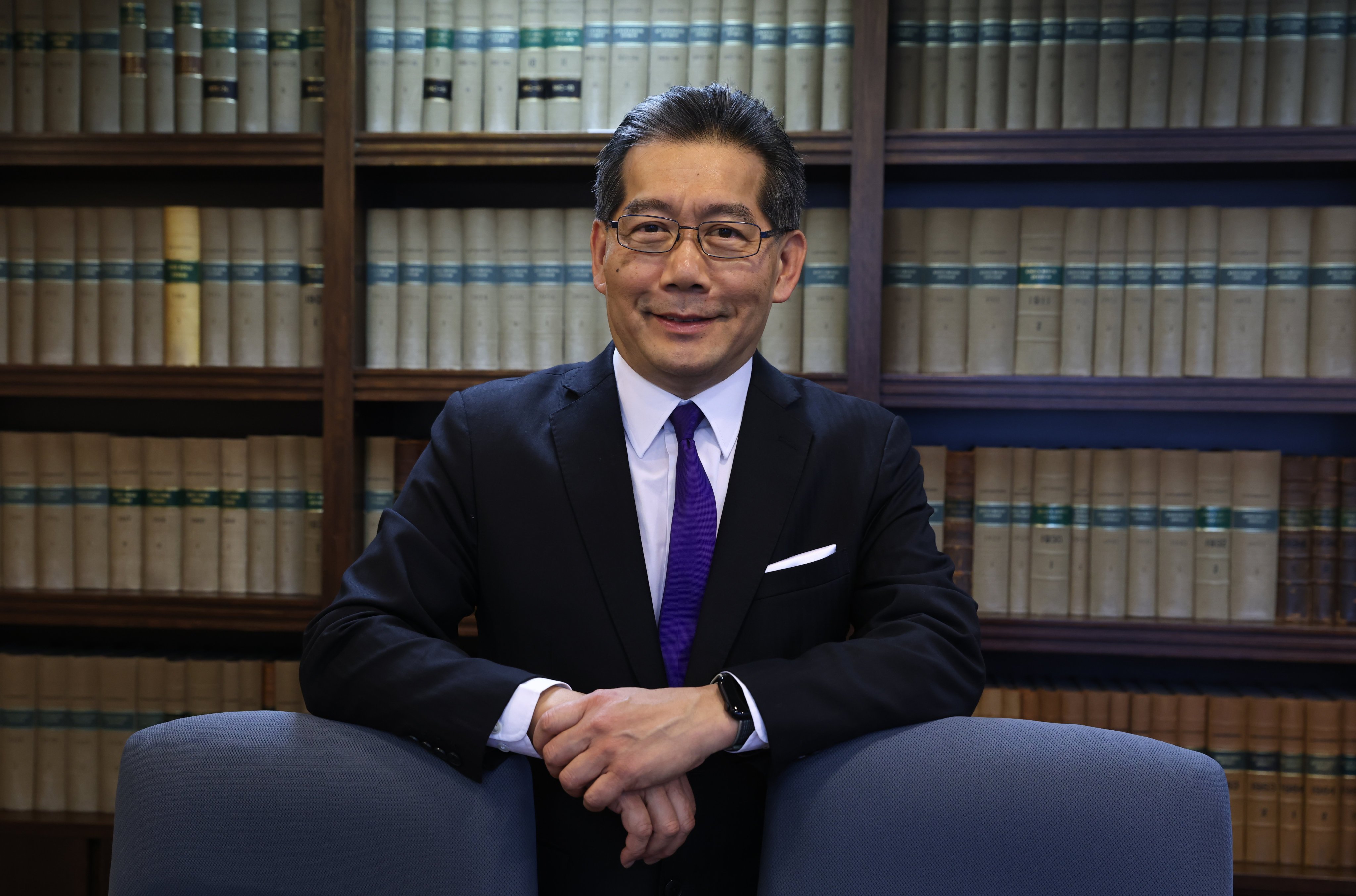 Hong Kong former secretary for commerce and economic development Gregory So, pictured here in his Causeway Bay office in 2023. Photo: K. Y. Cheng