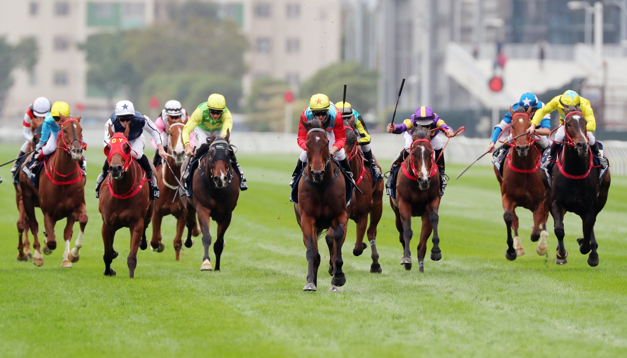 Ka Ying Rising surges clear of his rivals.