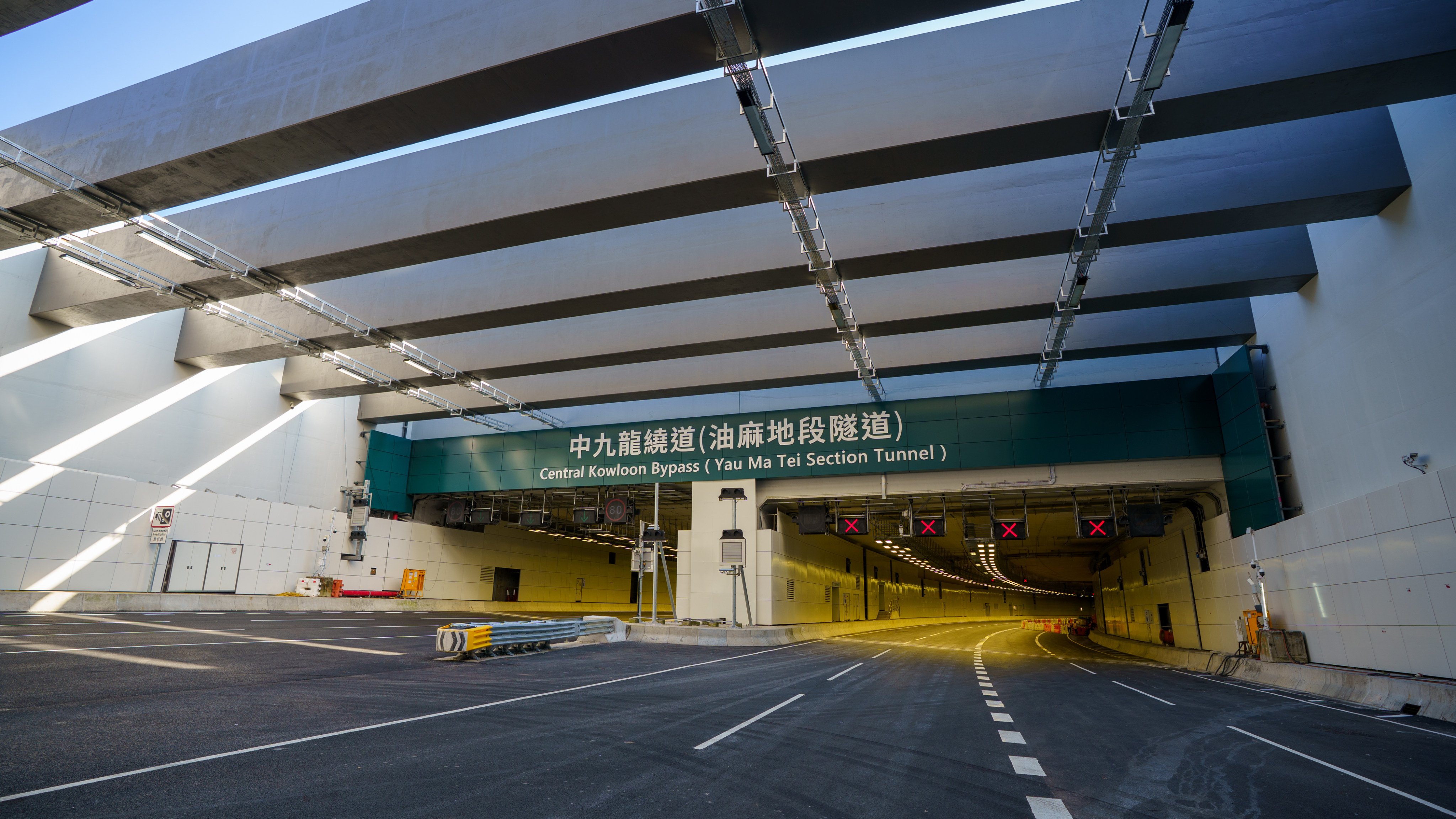 Project members are conducting final tests for the Yau Ma Tei section of the Central Kowloon Bypass. Photo: Handout