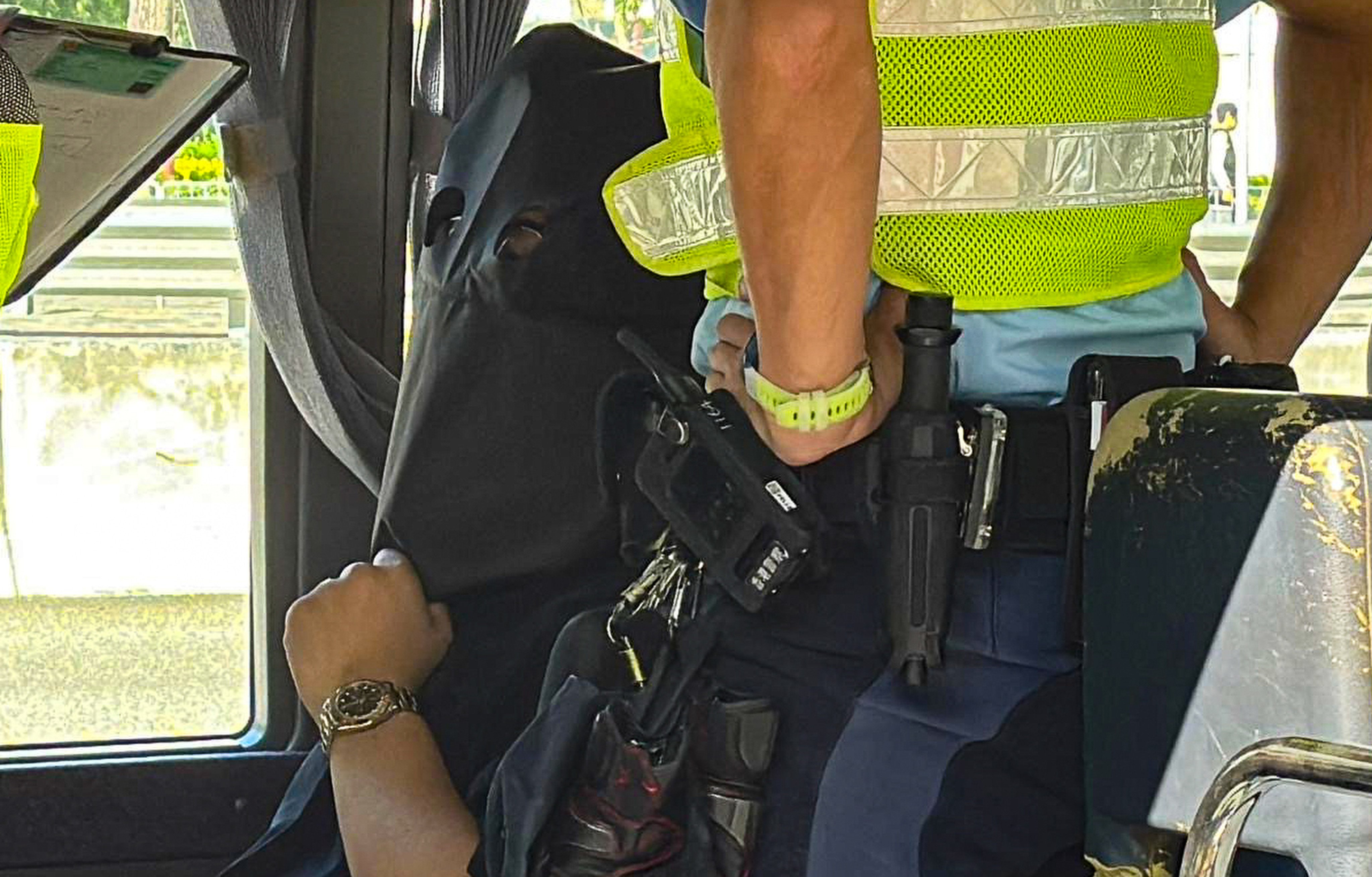 A school bus driver was arrested for allegedly driving under the influence of drugs. Photo: Handout