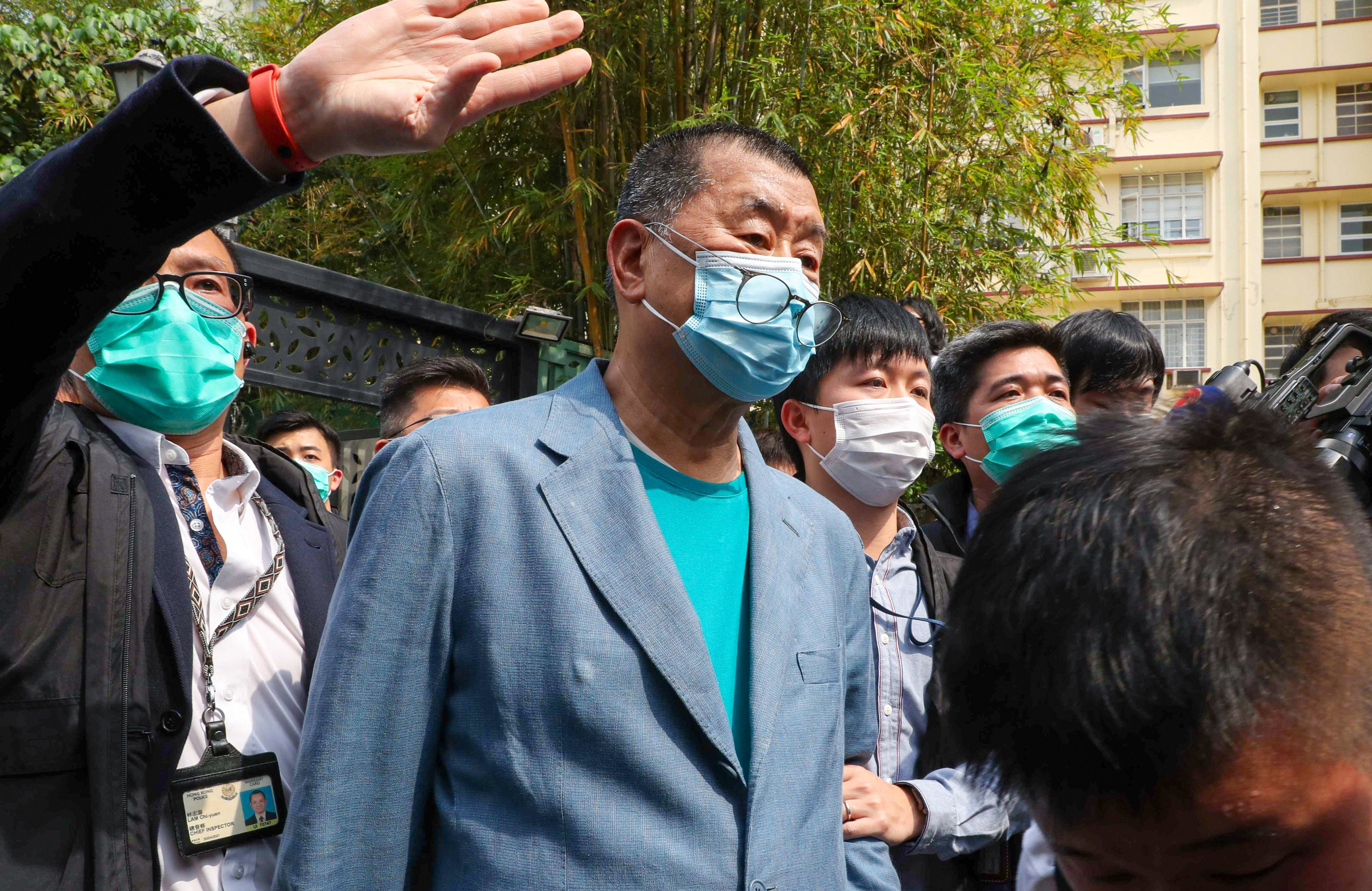 Jimmy Lai (pictured here in April 2020) was found guilty on all three conspiracy charges in his national security trial on Monday. Photo: Edmond So