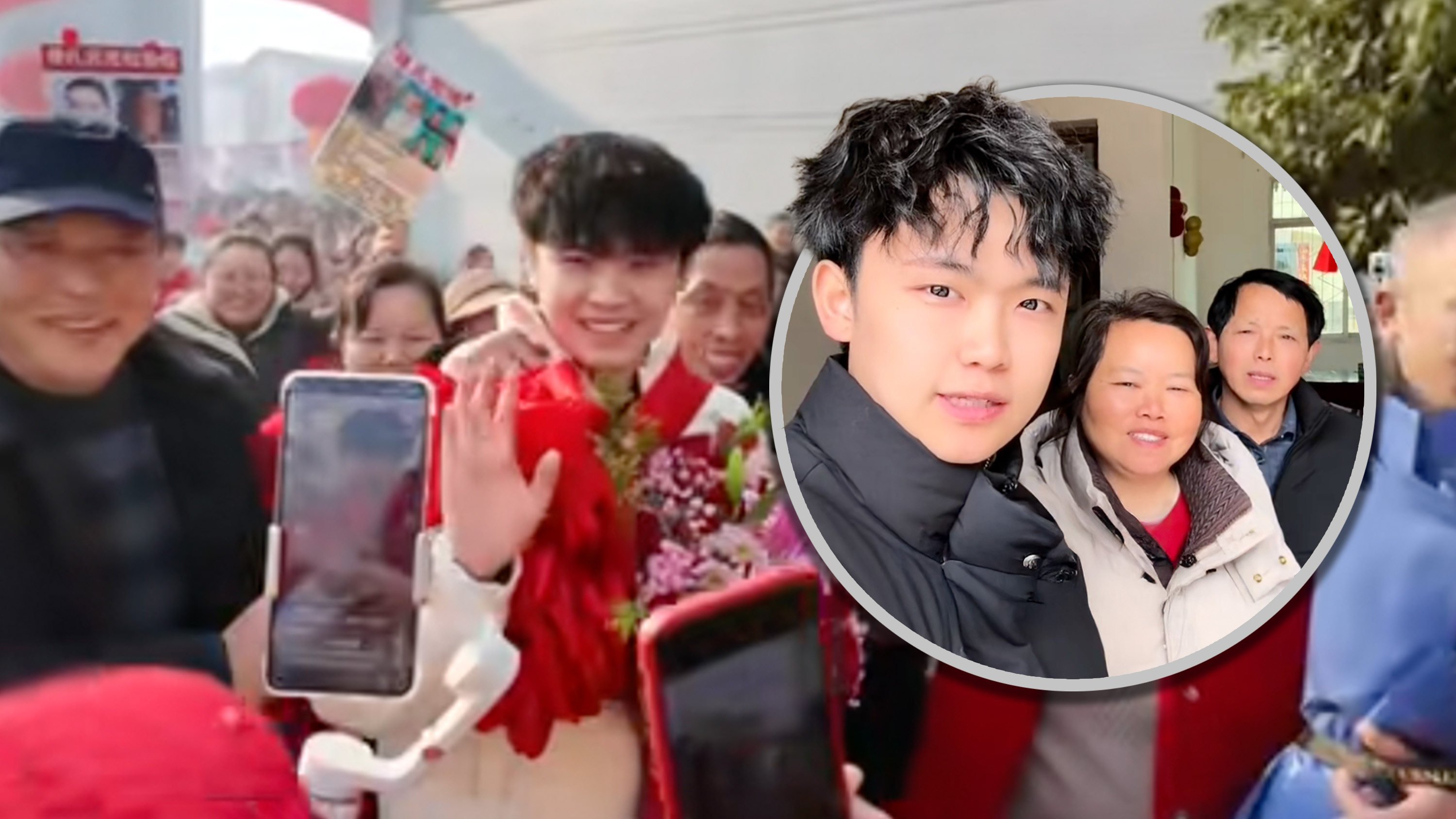 A man in China who was abducted 21 years ago has been reunited with his biological parents and has quickly severed ties with his previous life. Photo: SCMP composite/Douyin