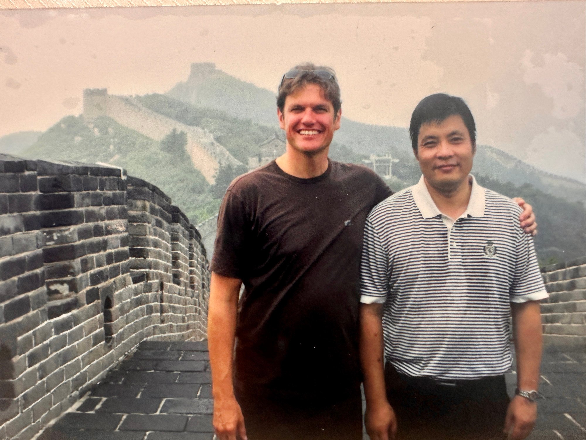 Laureys and his long-term collaborator Di Haibo from Hangzhou Normal University. Photo: Handout