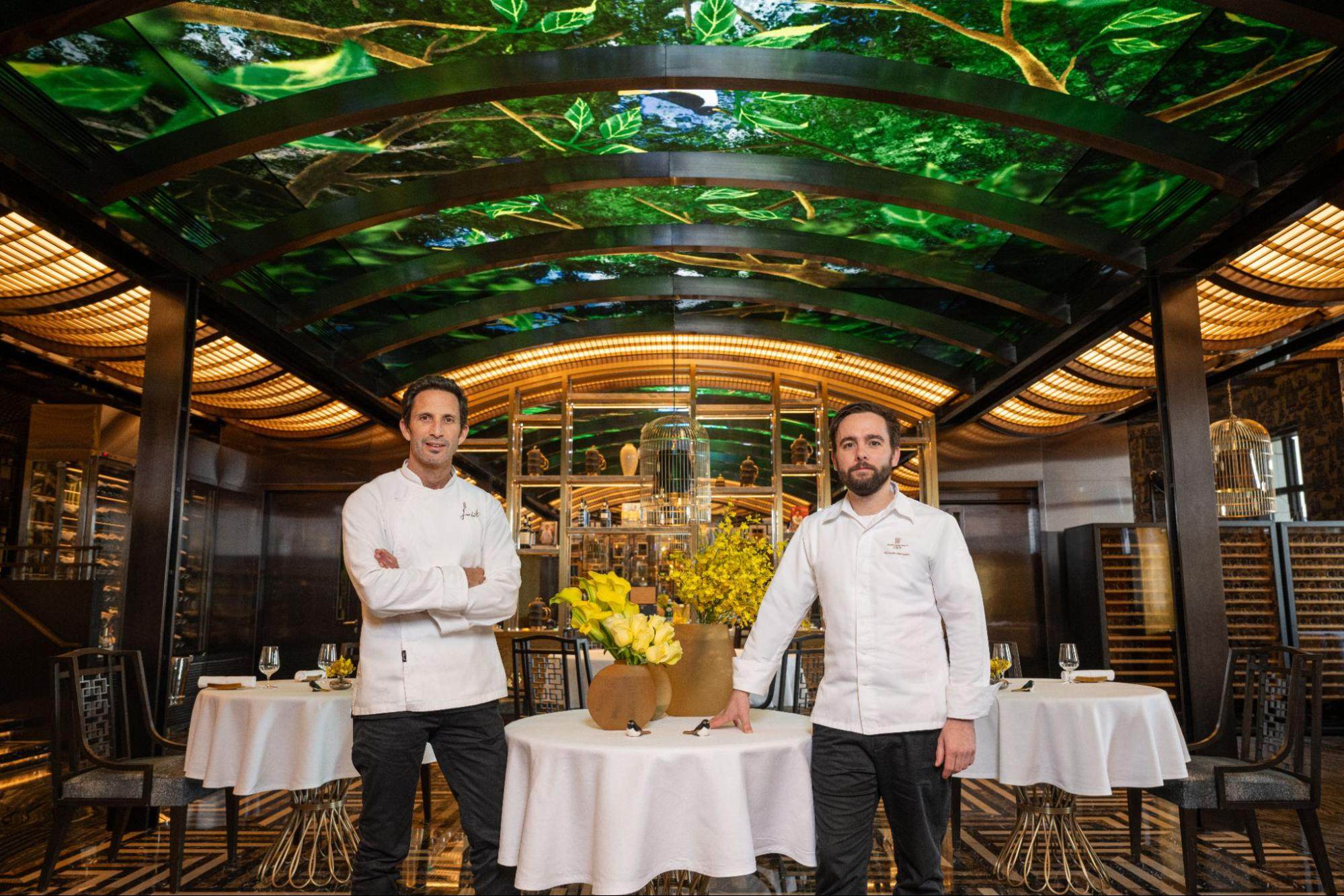 At Mesa by José Avillez, the restaurant’s namesake chef (left) works closely with head chef Herlander Fernandes to craft a menu that reinterprets Portuguese cuisine for international diners in Macau.