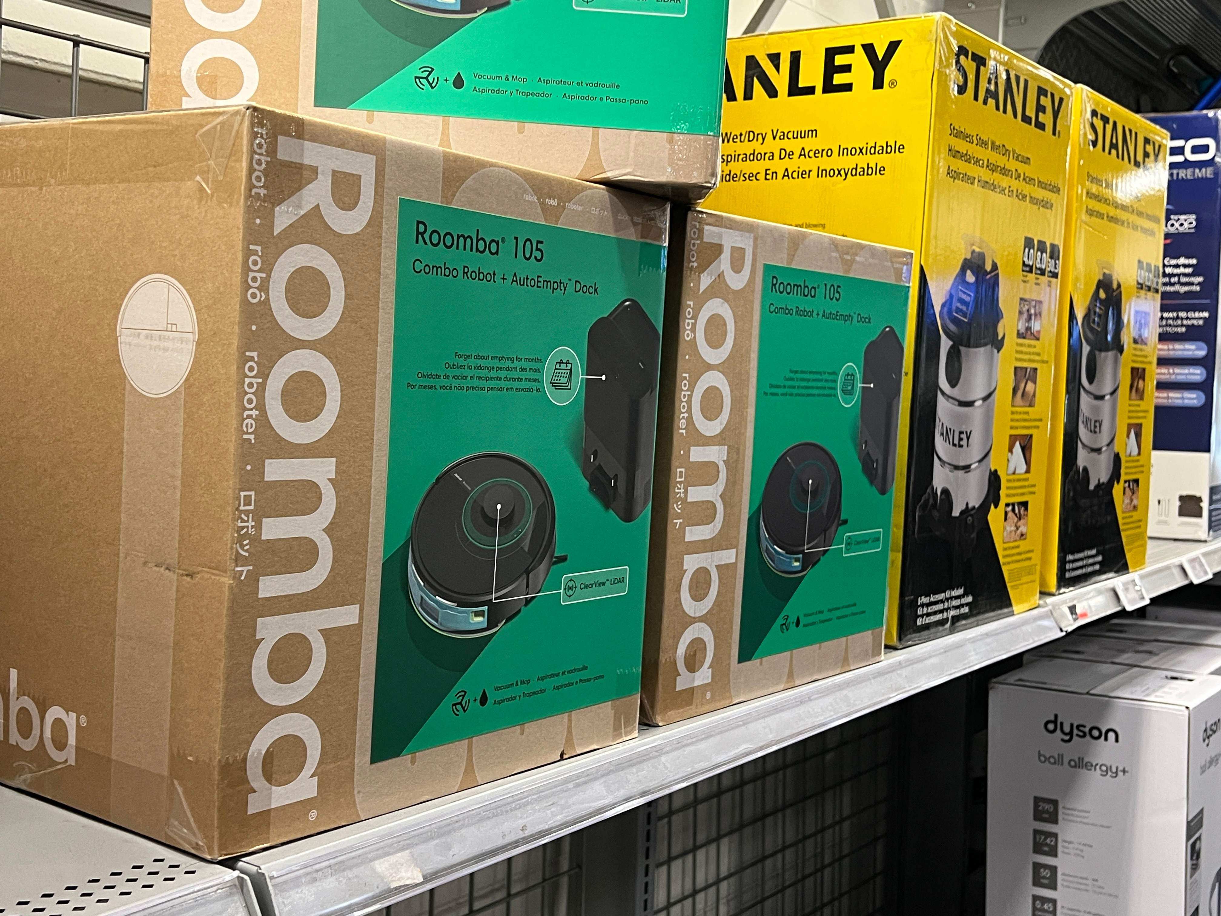 Roomba robot vacuums for sale in a store in Miami, Florida, December 15, 2025. Photo: Getty Images via AFP