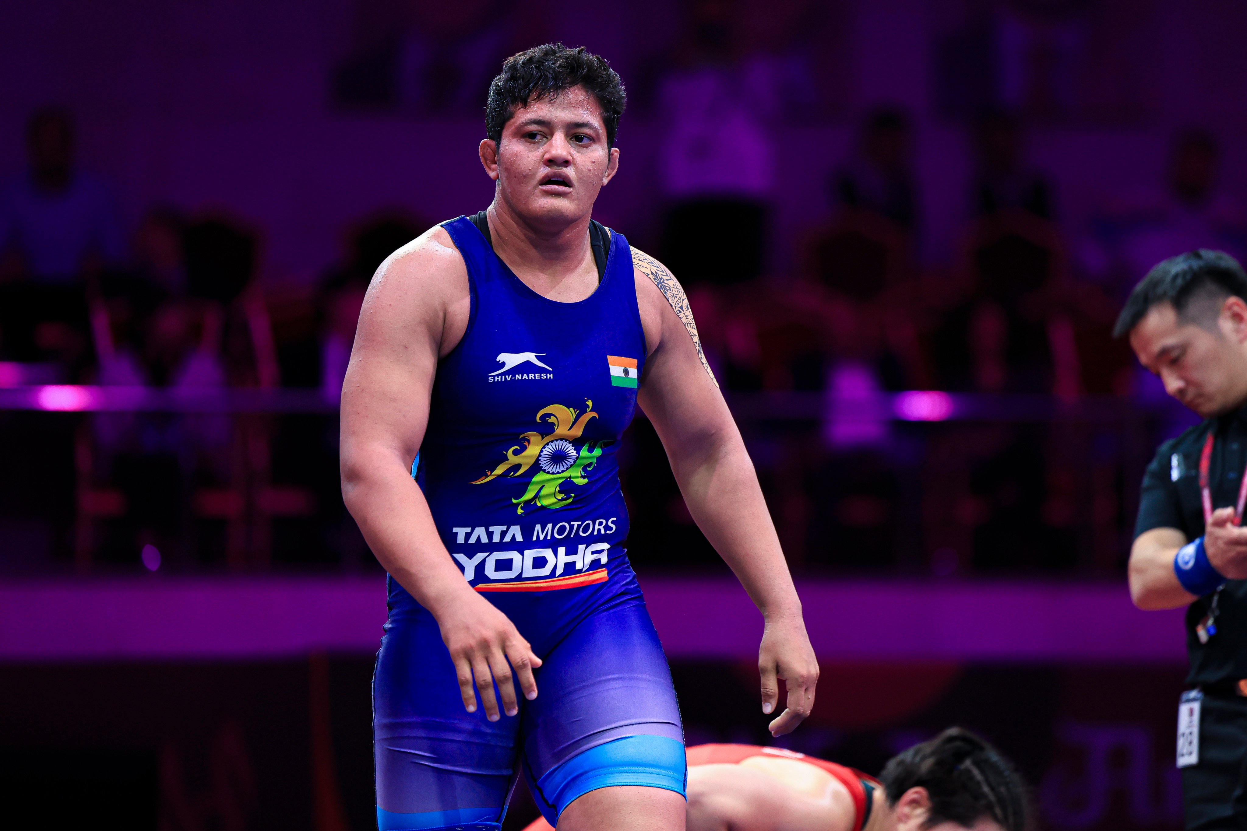 Reetika Hooda, Indian under-23 wrestling champion and Paris Olympics quarter-finalist, tested positive In July and was provisionally suspended. Photo: Getty Images