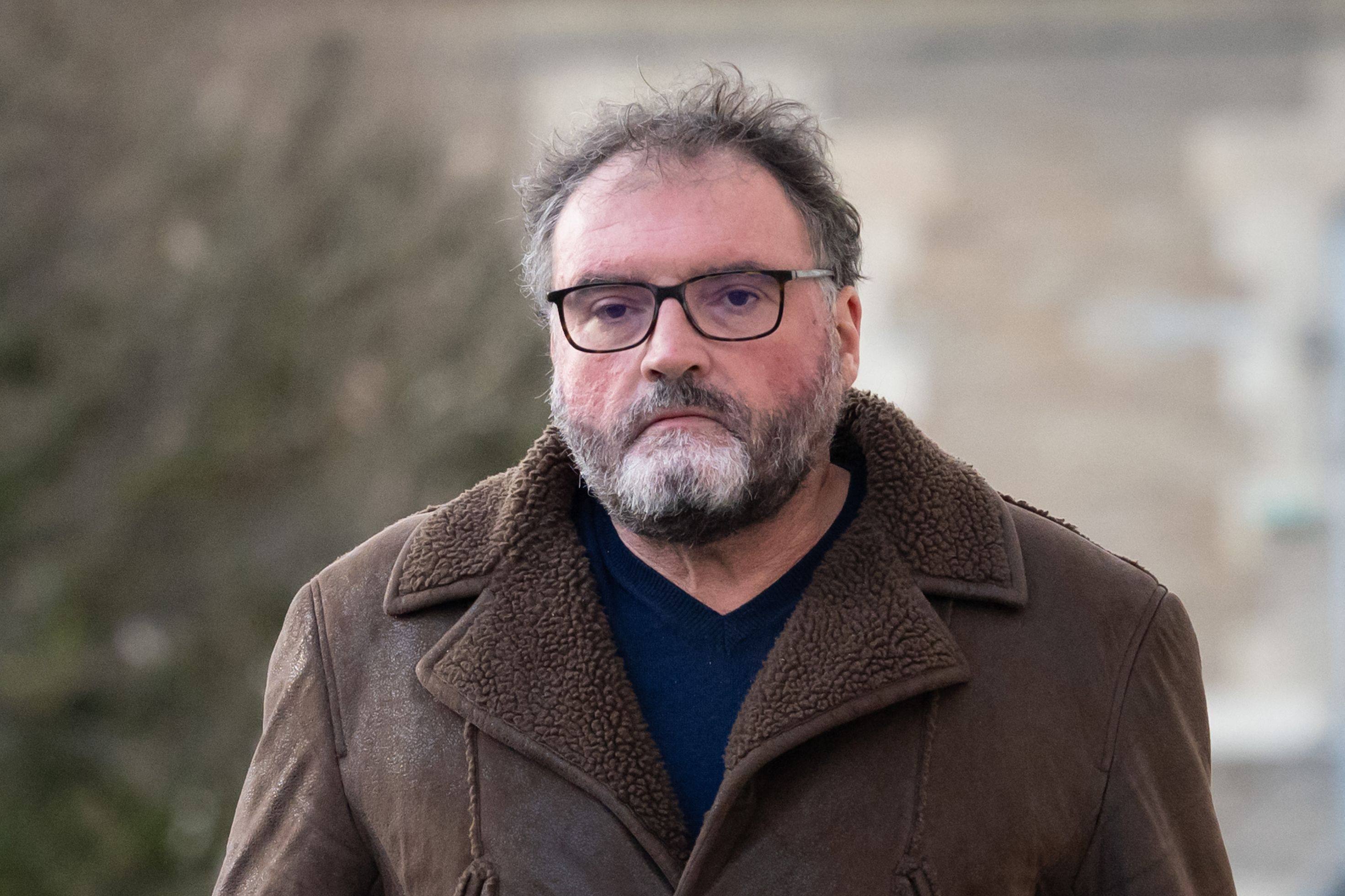 French former anaesthetist Frederic Pechier arrives at Besancon’s courthouse on Monday. Photo: AFP
