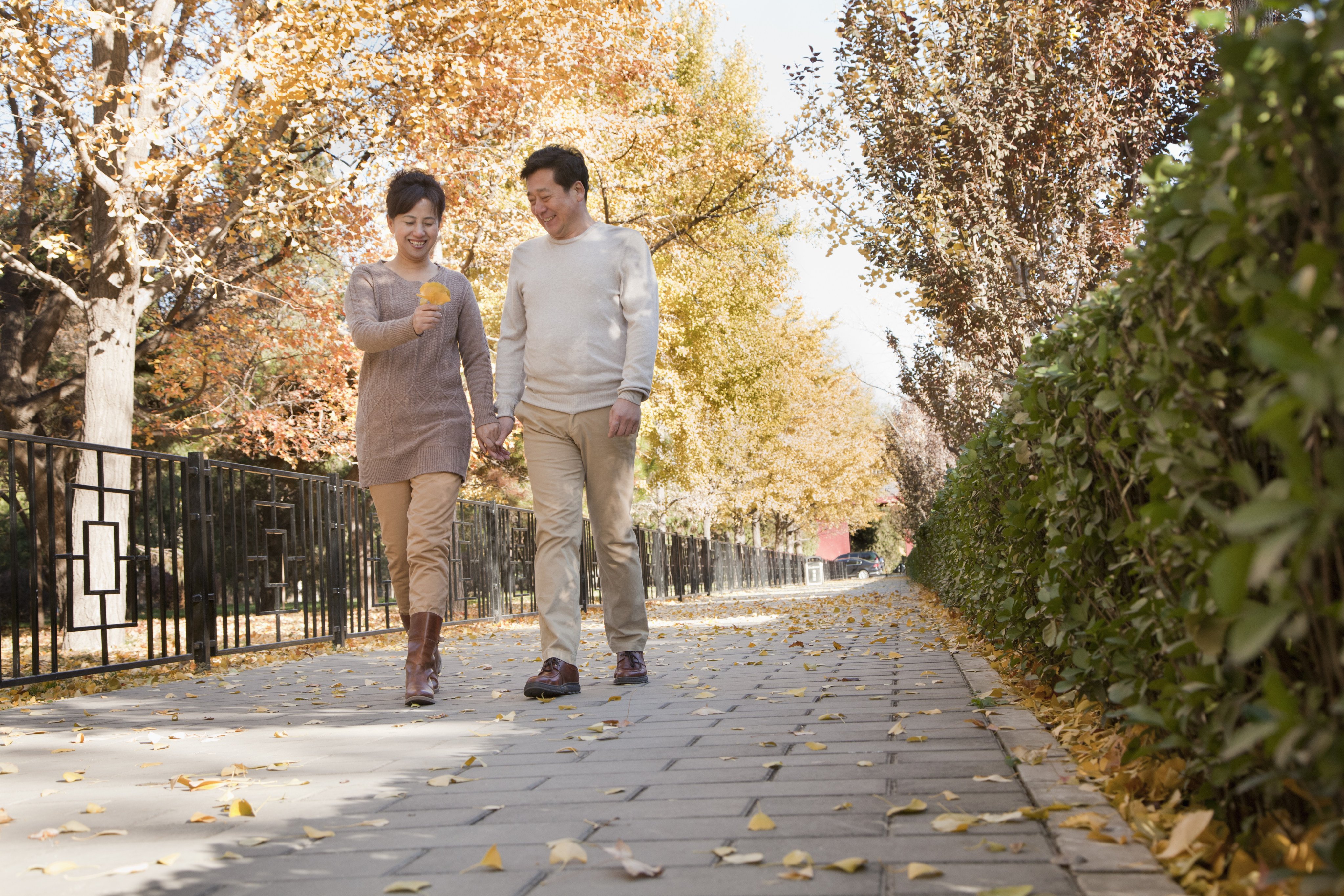 Research backs the benefits of a post-meal walk, which triggers the contraction and relaxation of the stomach and intestines and speeds up the movement of food and gas. Photo: Shutterstock