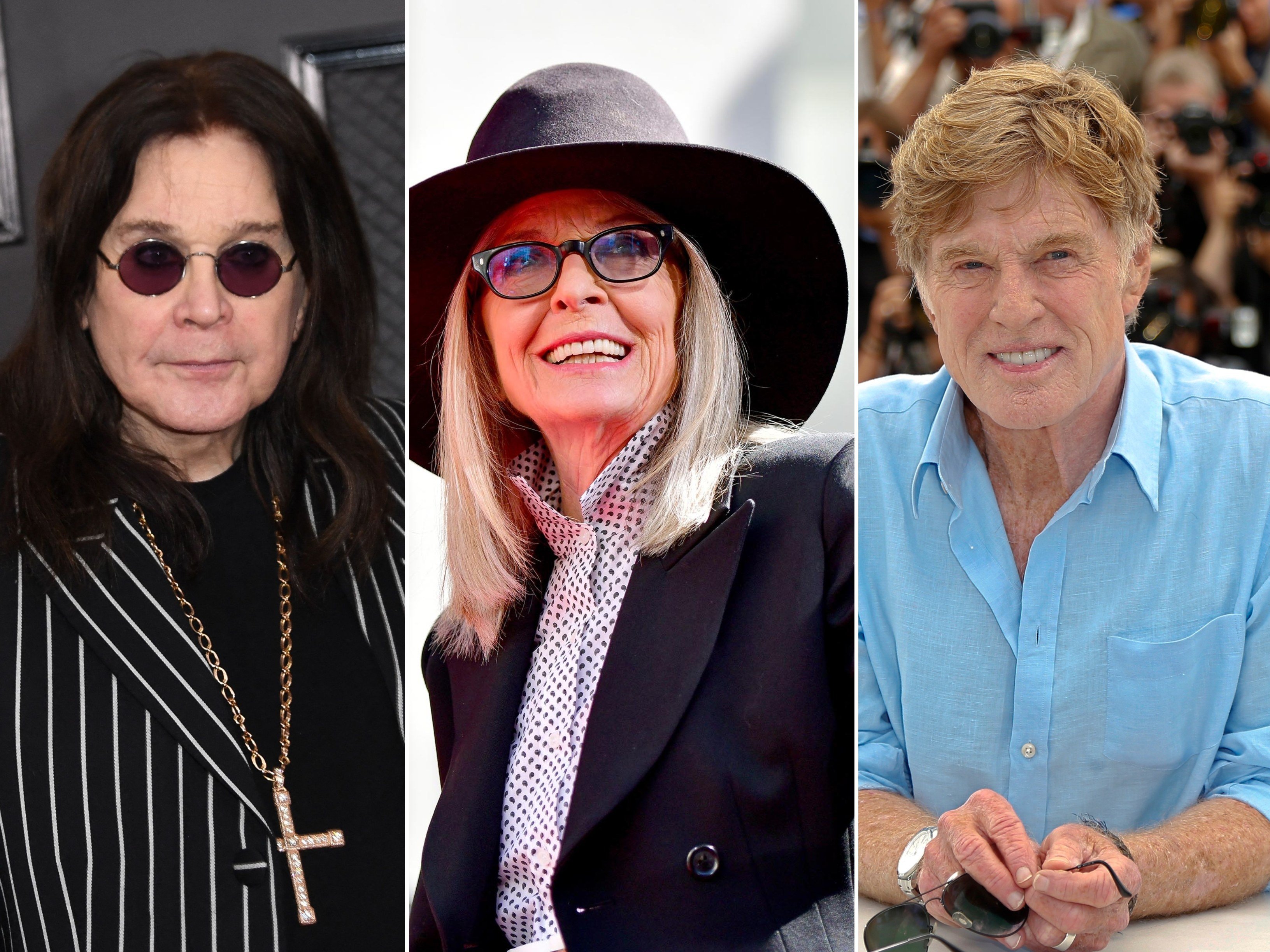 Ozzy Osbourne, Diane Keaton, and Robert Redford are just three of the celebrities we lost this year. Photos: EPA, TNS, AFP