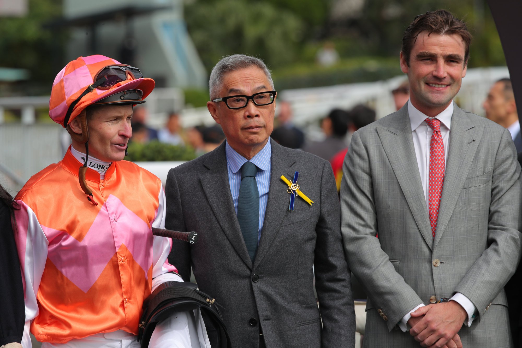 Jockey James McDonald and David Eustace (right) team up again with Dazzling Fit.