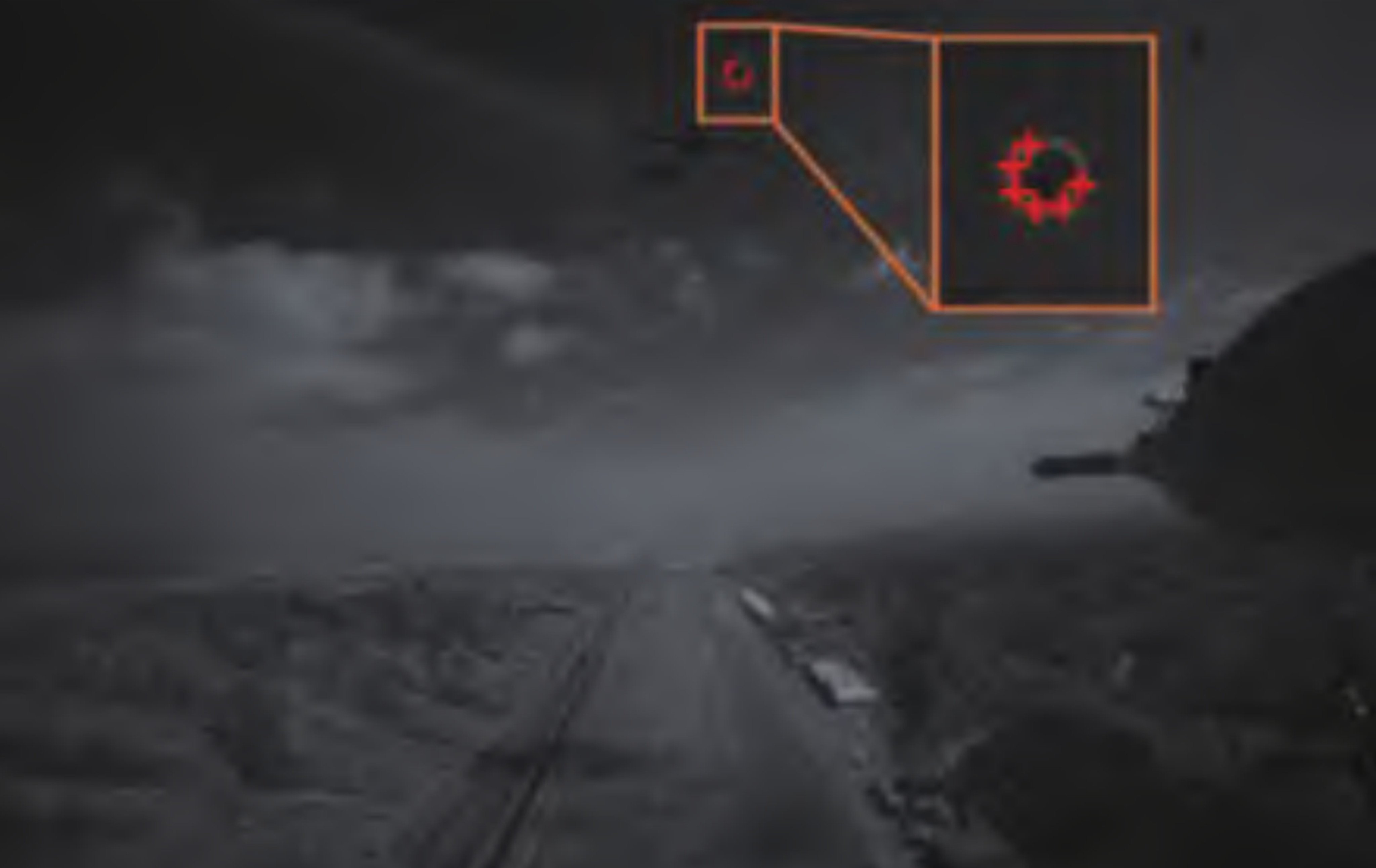 This image shows a drone-to-drone refuel test flight with two signalling bulbs being blocked. Photo: NPU