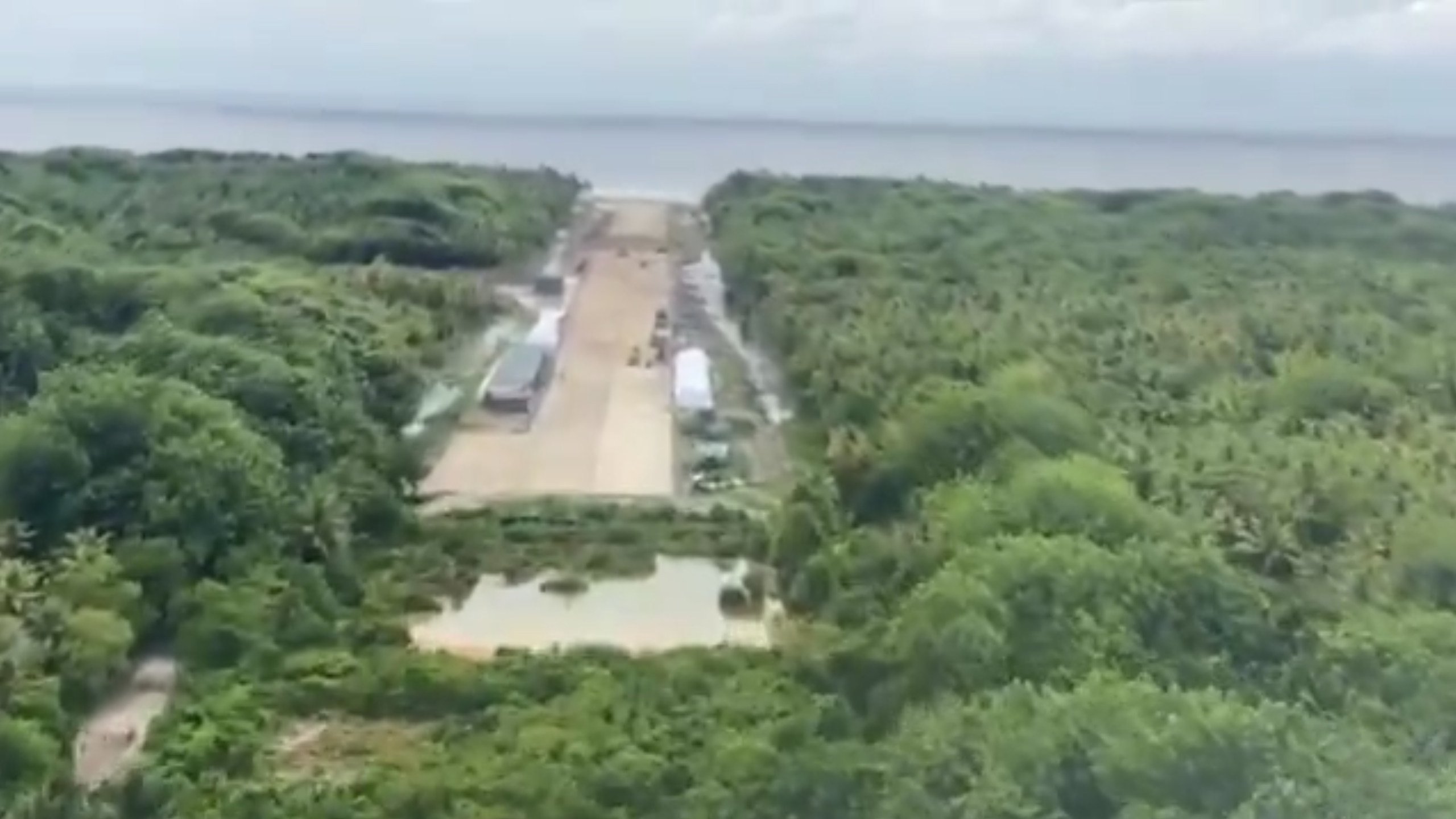 The airport runway is located on Woleai, an atoll in Micronesia’s Yap state. Photo: X/Cleo Paskal