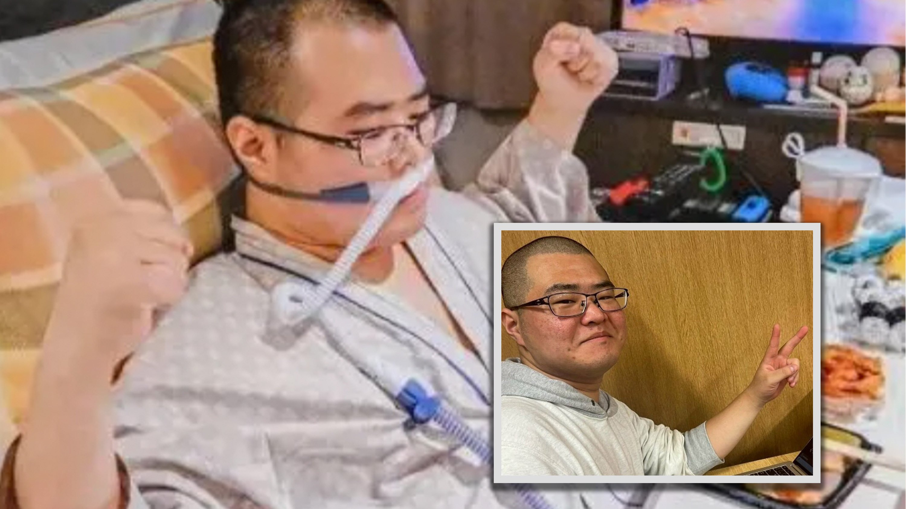 The social media account of a Japanese man who died at 22 automatically posted a message two days later, saying “I am dead” which went viral and attracted admiration. Photo: SCMP composite/QQ.com/fnn.jp