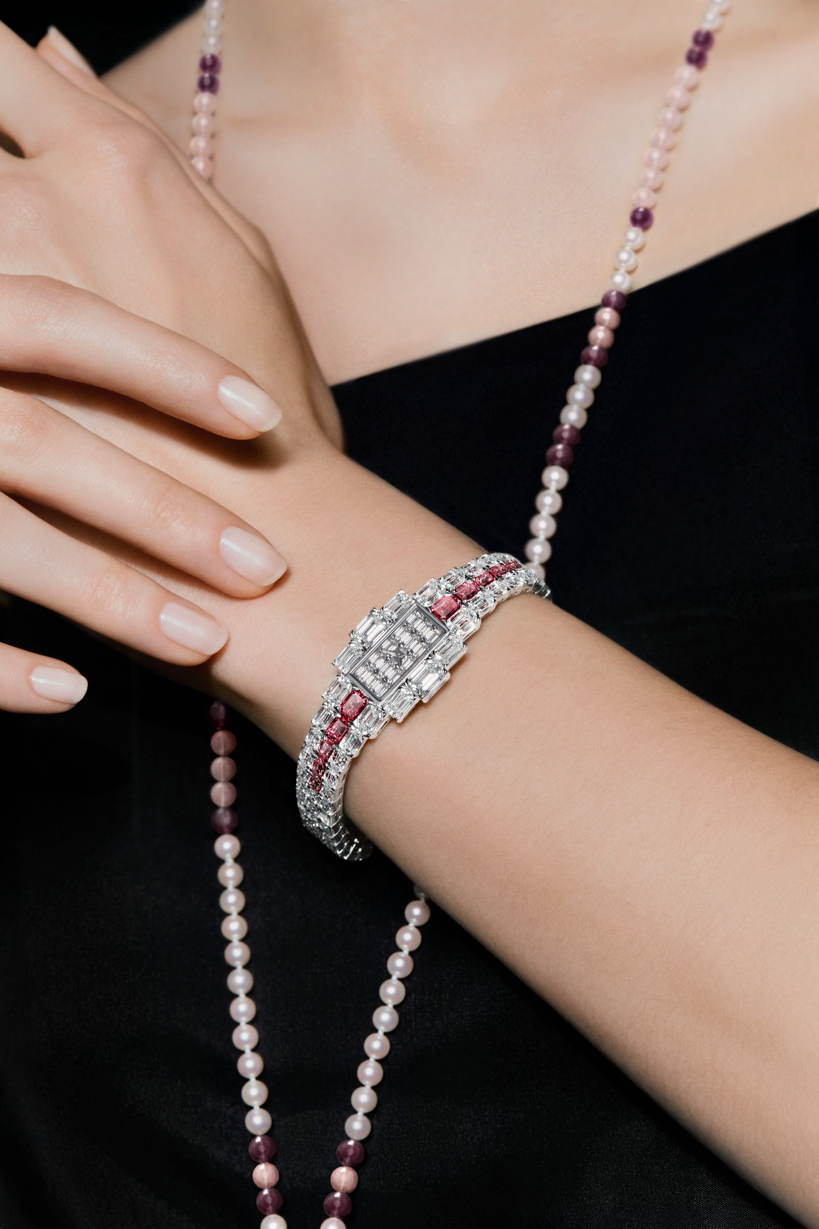Vacheron Constantin’s The Grand Lady Kalla Ruby transforms from a necklace to a watch. Photo: Handout