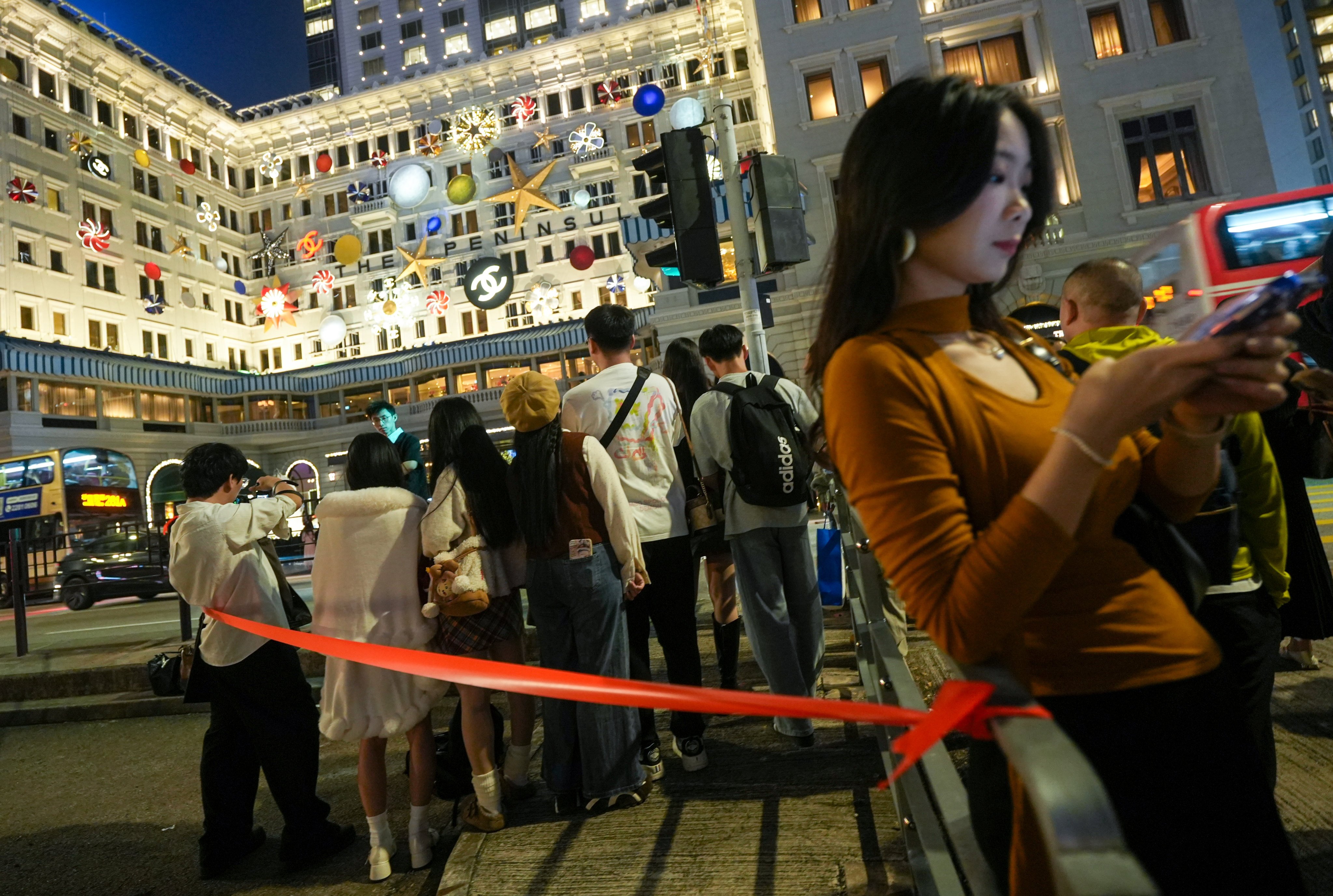 The Peninsula hotel is a magnet for tourists. Photo: Sun Yeung