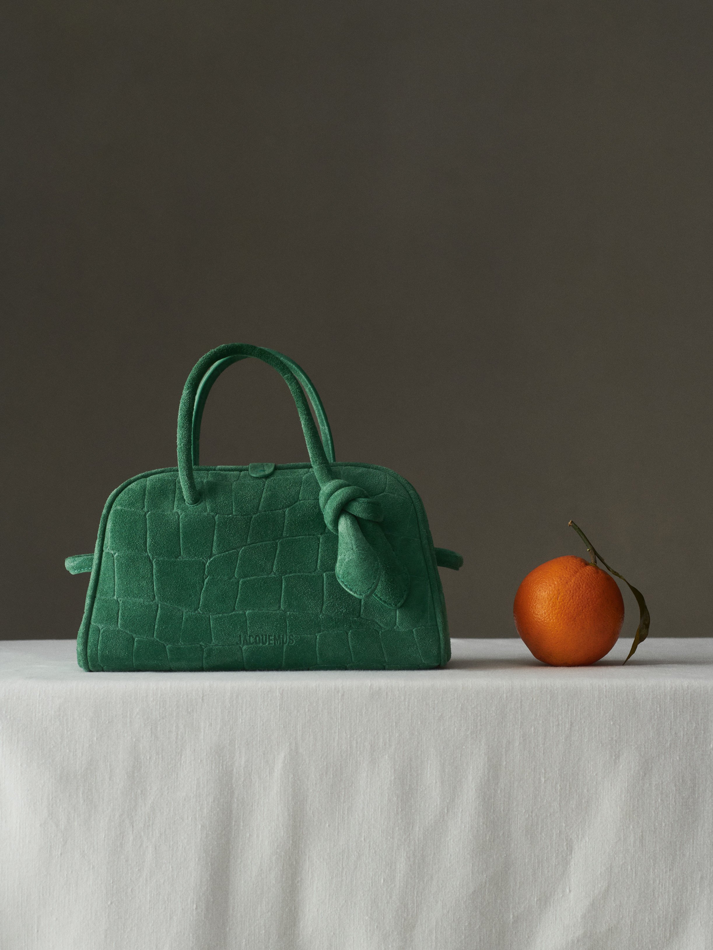 Jacquemus small Turismo bag in dark mint. Photo: Handout