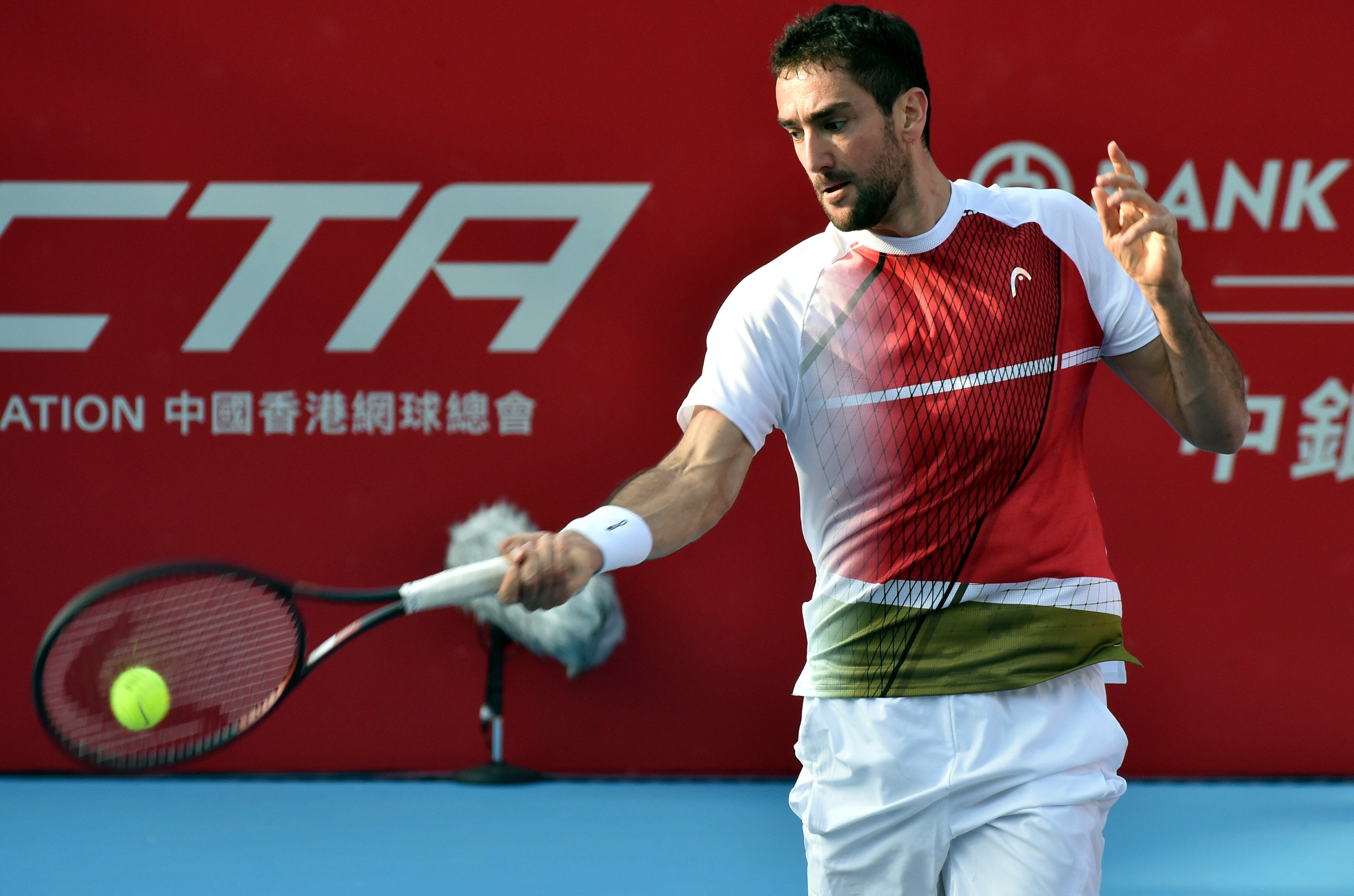 Marin Cilic of Croatia lost in the first round of the Hong Kong Open in January last year to Jan-Lennard Struff of Germany.  Photo: Xinhua