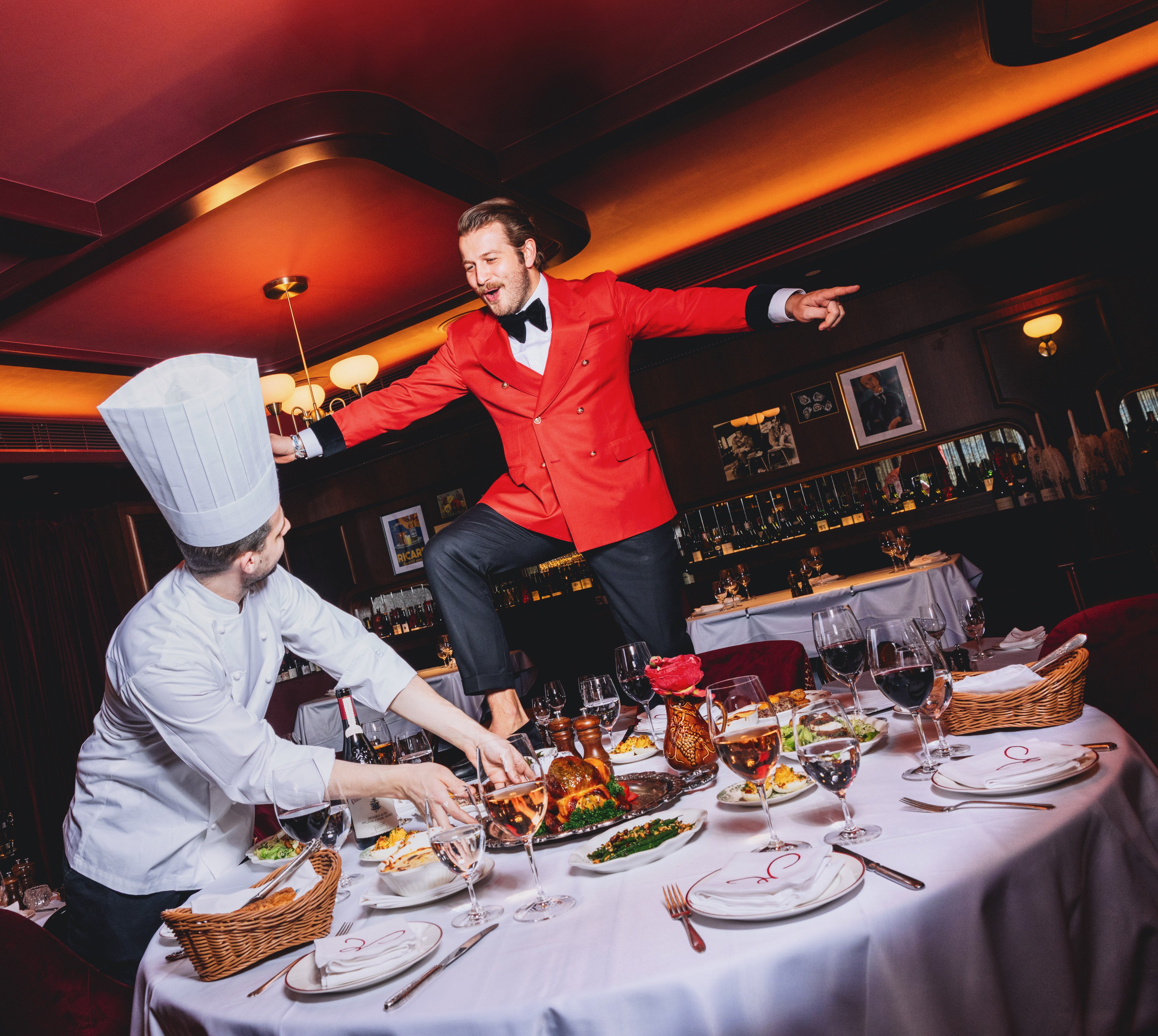 Marc Hofmann (right), co-founder of Jean-Pierre, with chef de cuisine John Troupis. Photo: Jocelyn Tam