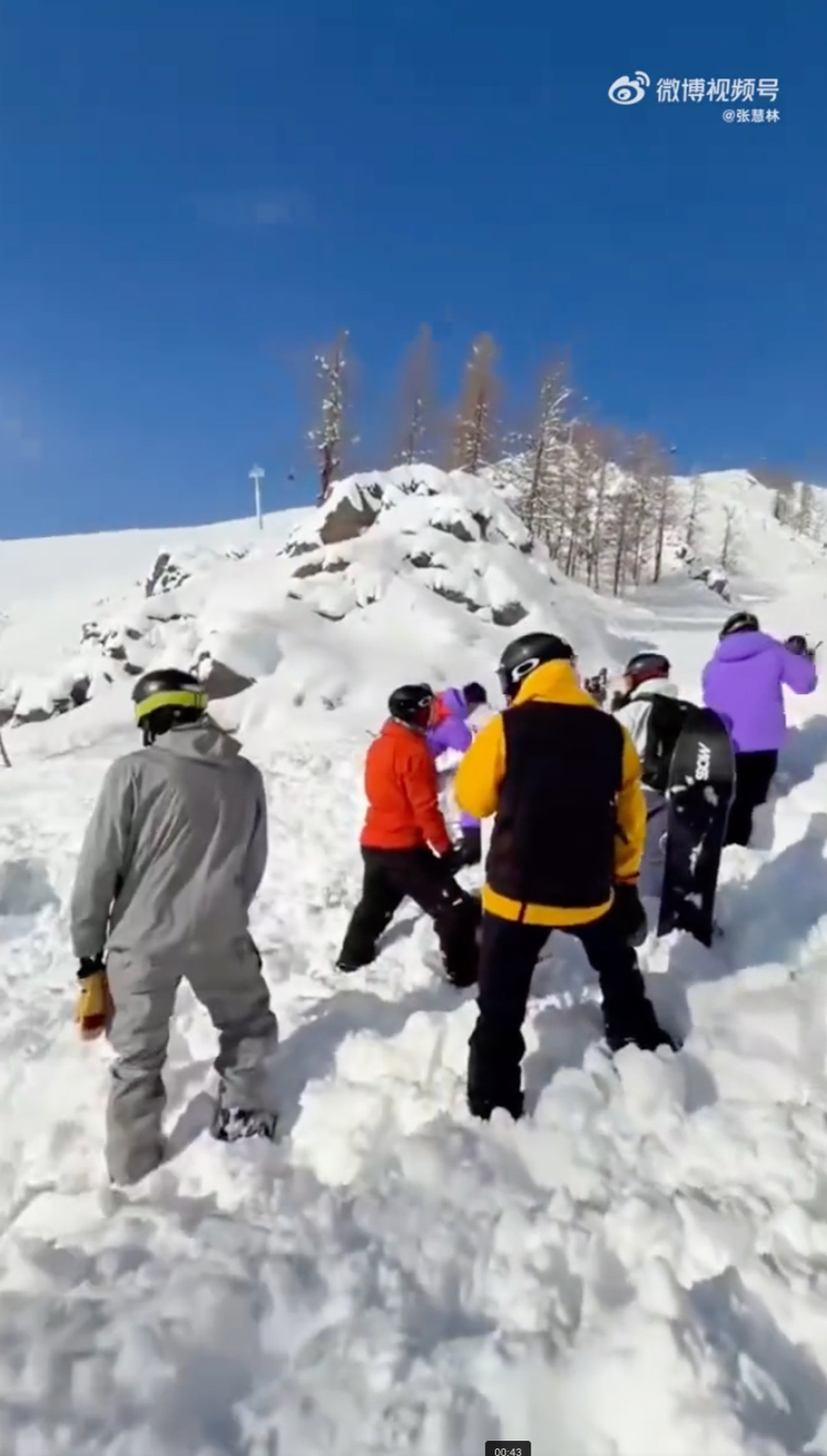 The Hongkonger was killed in the avalanche at the skiing destination in Xinjiang last week. Photo: Weibo