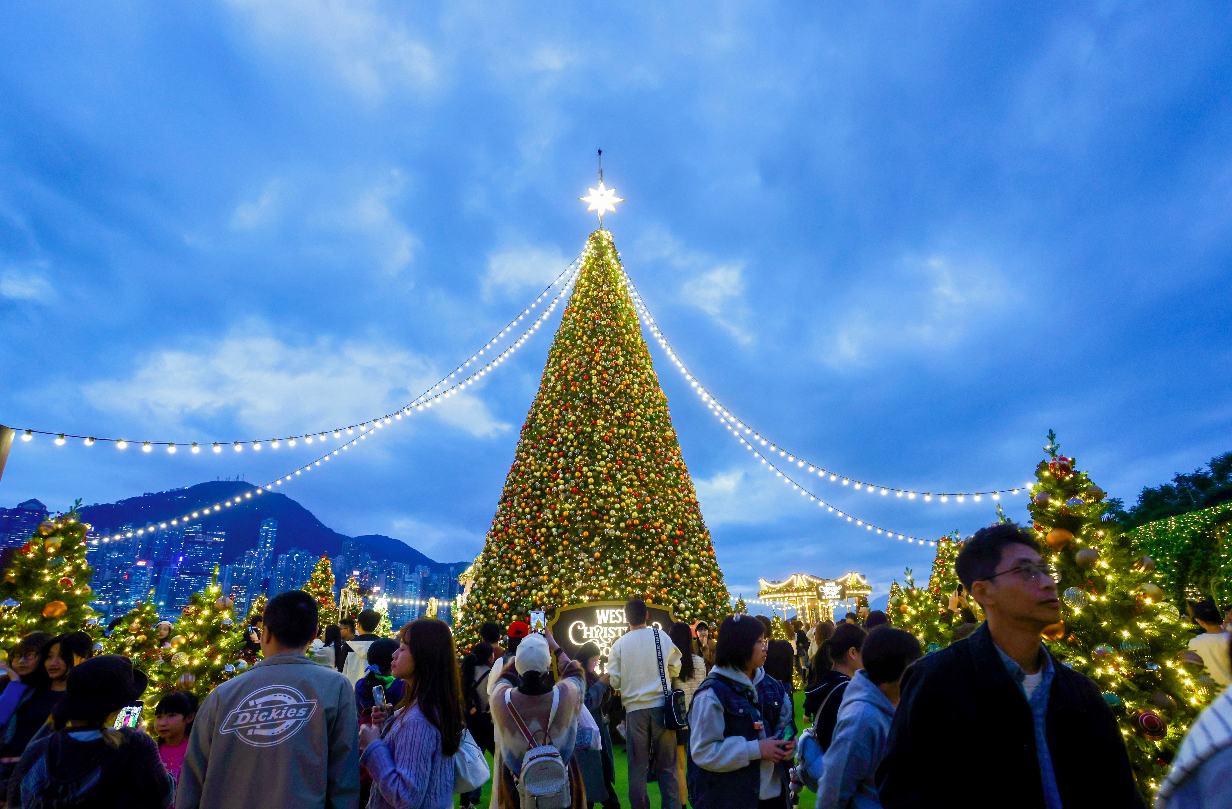 The WestK Christmas Forest at the West Kowloon Cultural District on December 19. Photo: Jonathan Wong