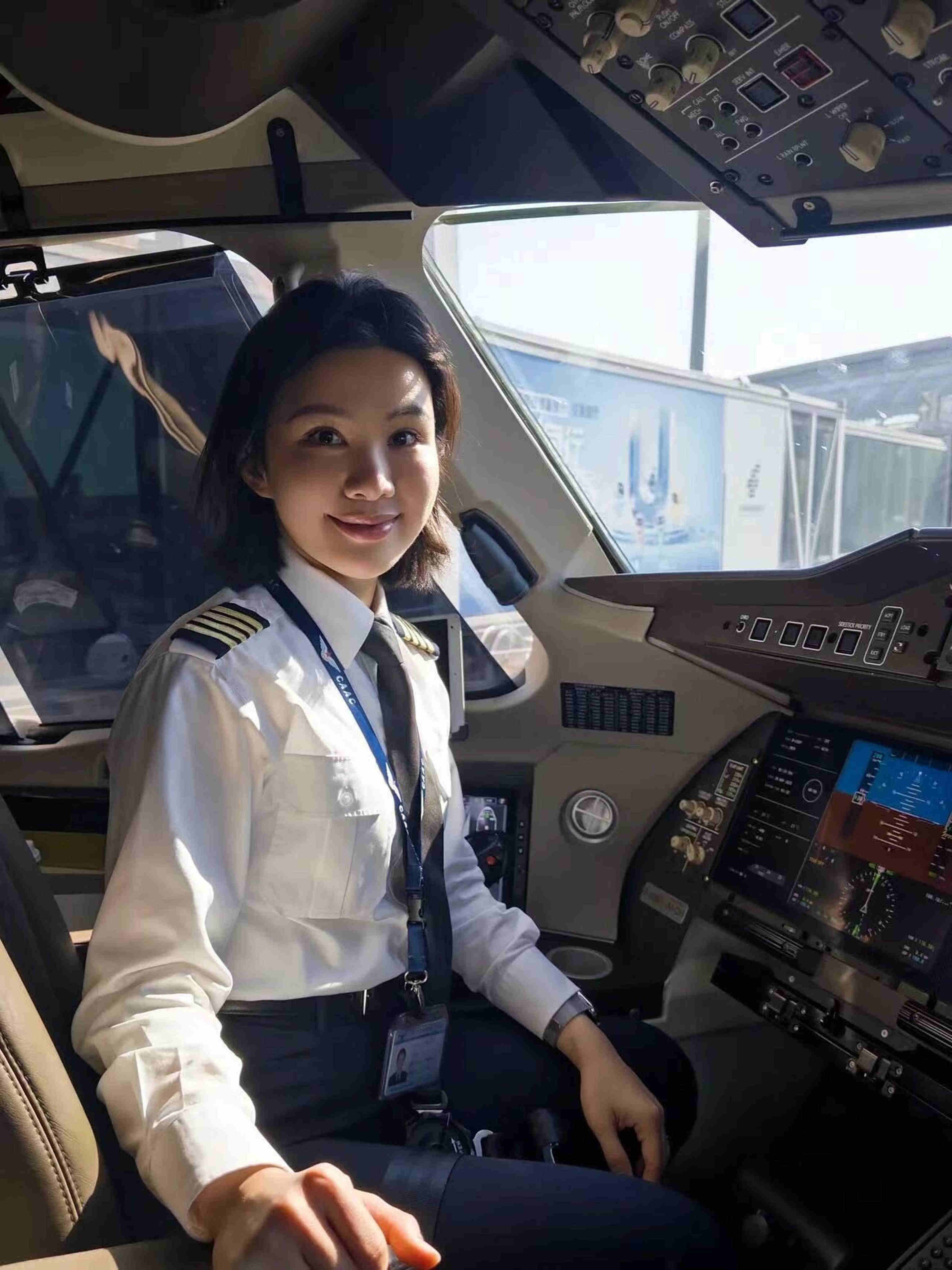 Yu Yue has been appointed as made the first female captain pilot of the C919. Photo: China Southern Airlines