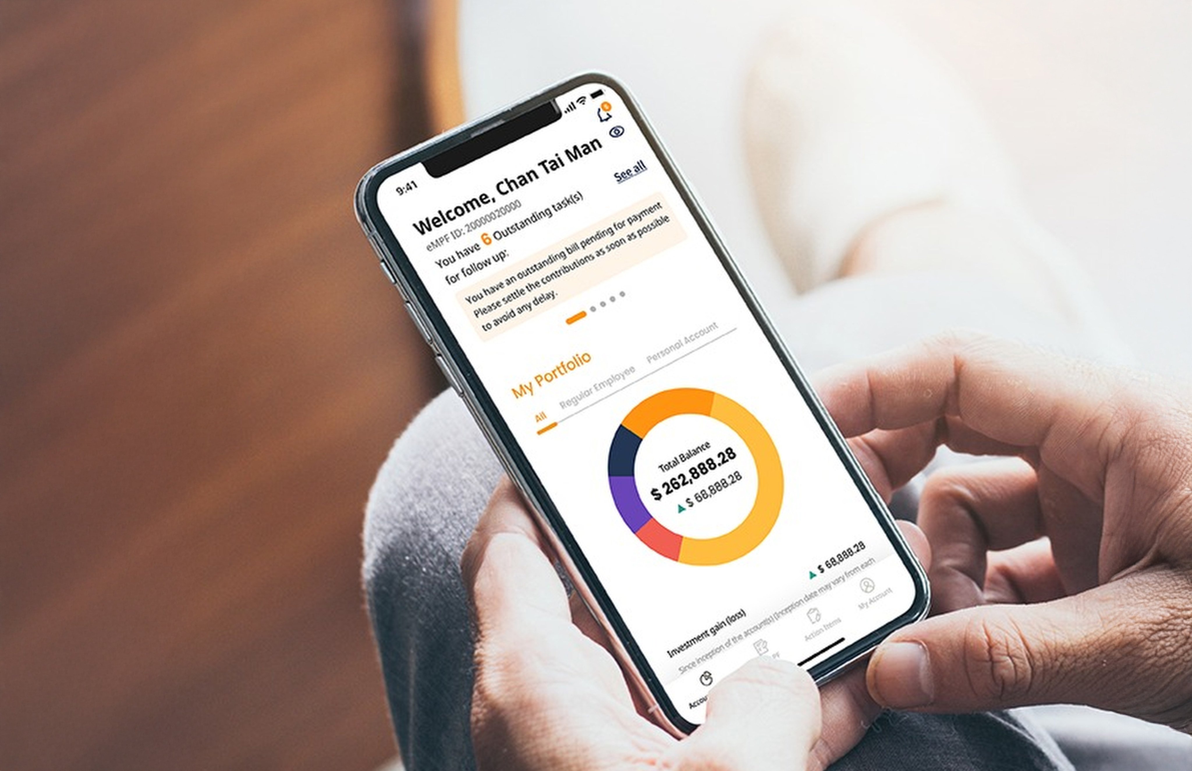 The eMPF platform provides users with a one-stop online portal for managing their pension funds. Photo: Handout