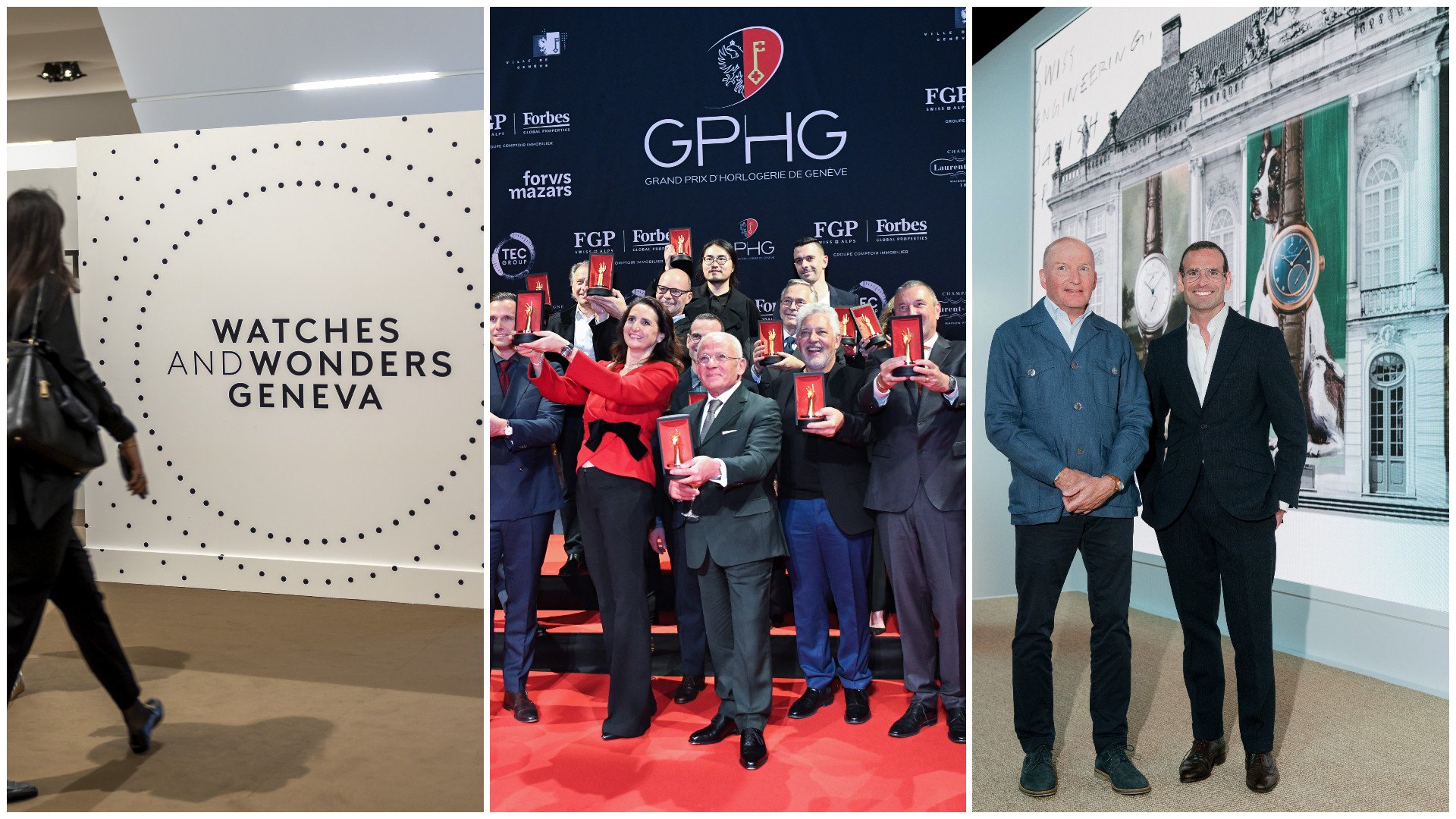 From left: Watches and Wonders; GPHG caps off the year by announcing winning watches in Geneva; Urban Jürgensen was relaunched. Photo: Handout