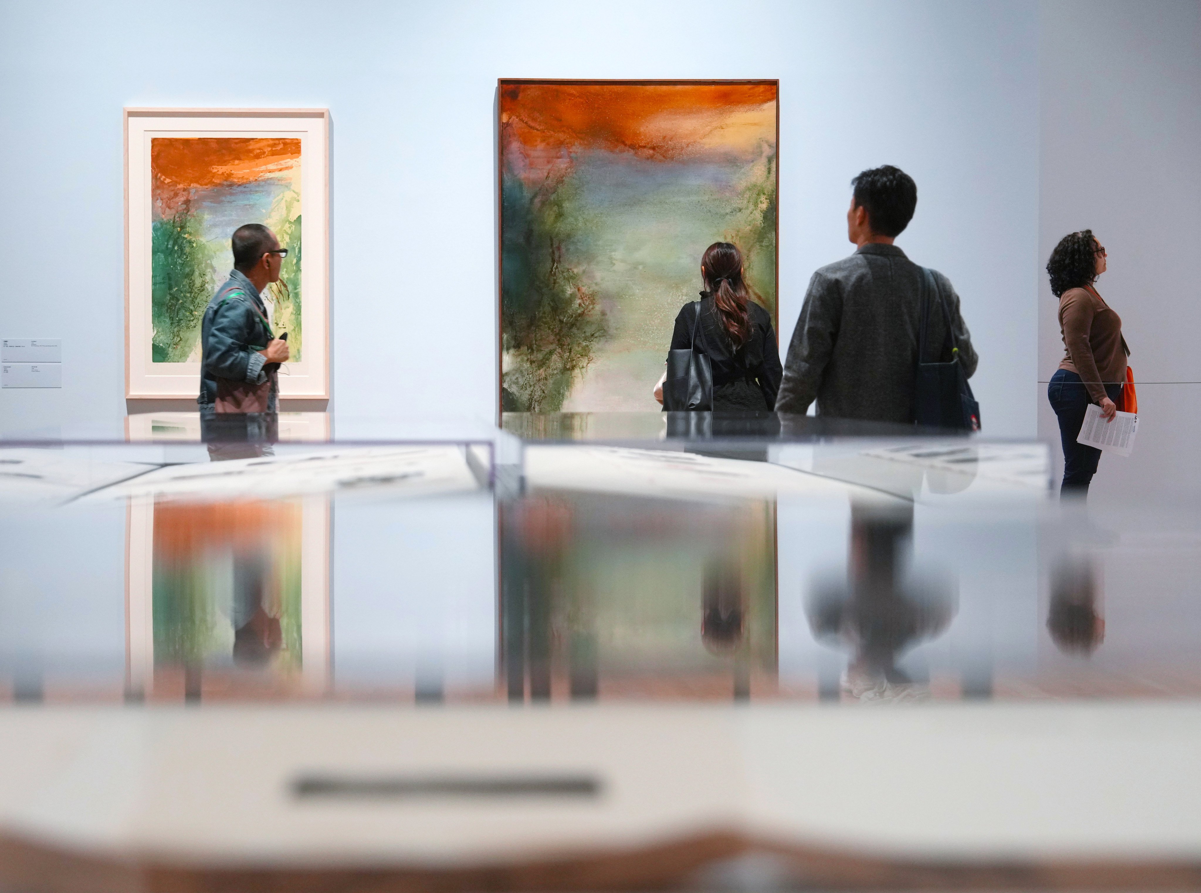 “Zao Wou-Ki: Master Printmaker” show highlights the artist’s signature fusion of Eastern and Western aesthetics. Photo: Sam Tsang