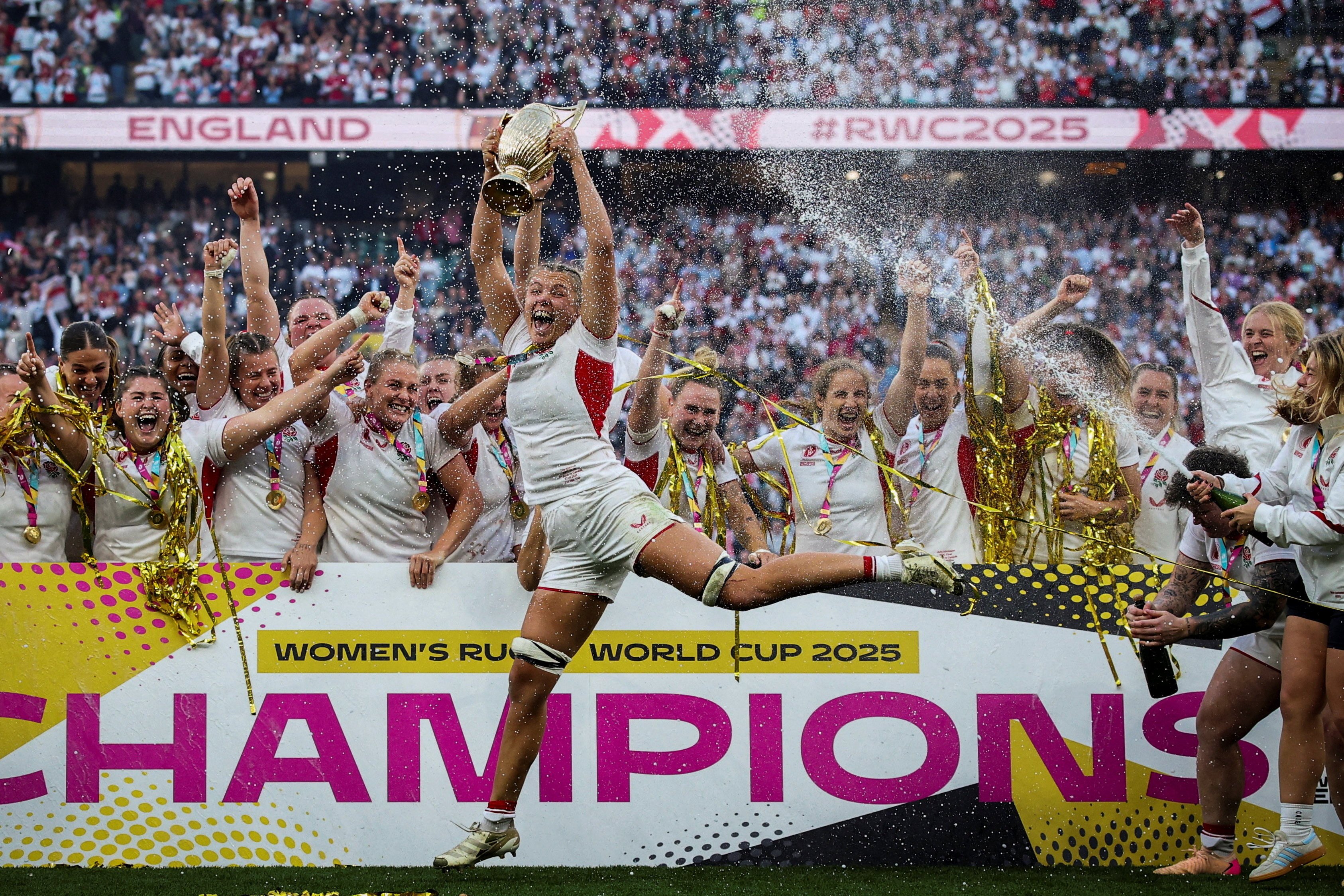 England hosted and won a Rugby World Cup that shattered records and redefined the sport’s potential. Photo: Reuters