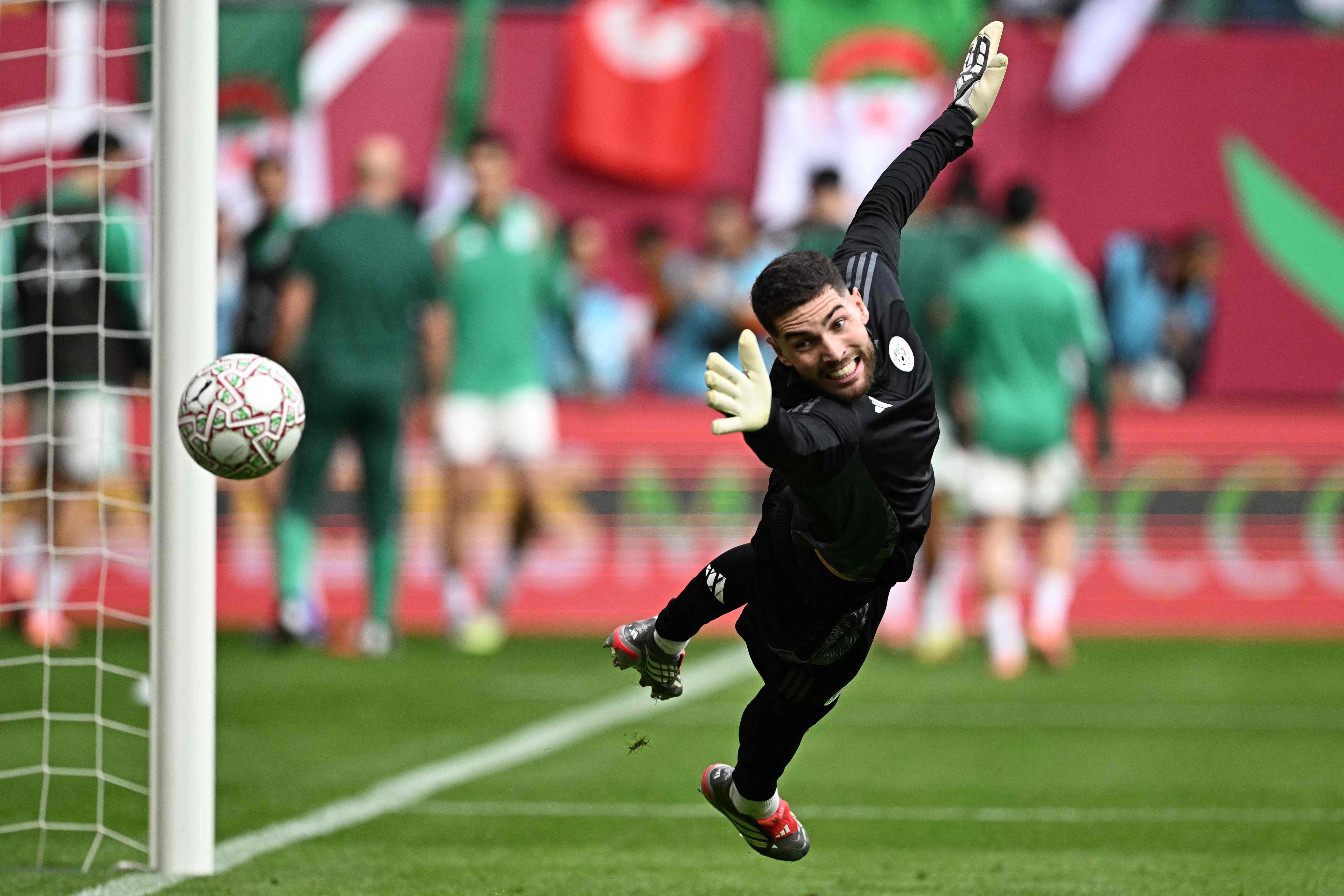 Luca Zidane had a comfortable time in goal as Algeria beat Sudan 3-0 in an Africa Cup of Nations match in Rabat, Morocco, on Wednesday. Photo: AFP
