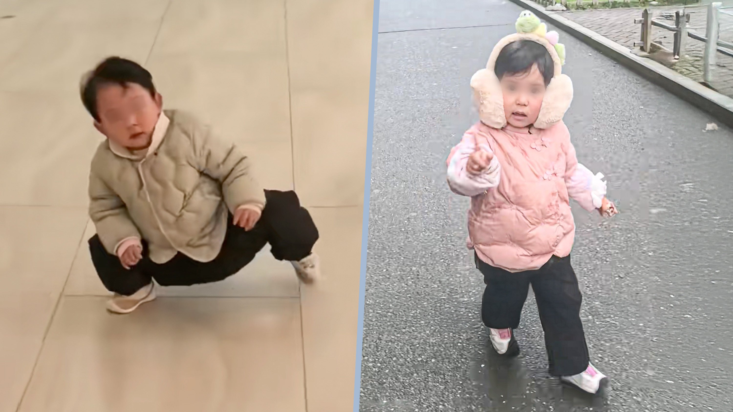 A mother has documented her toddler daughter’s rehabilitation from a hip joint condition, gaining online support. Photo: Douyin