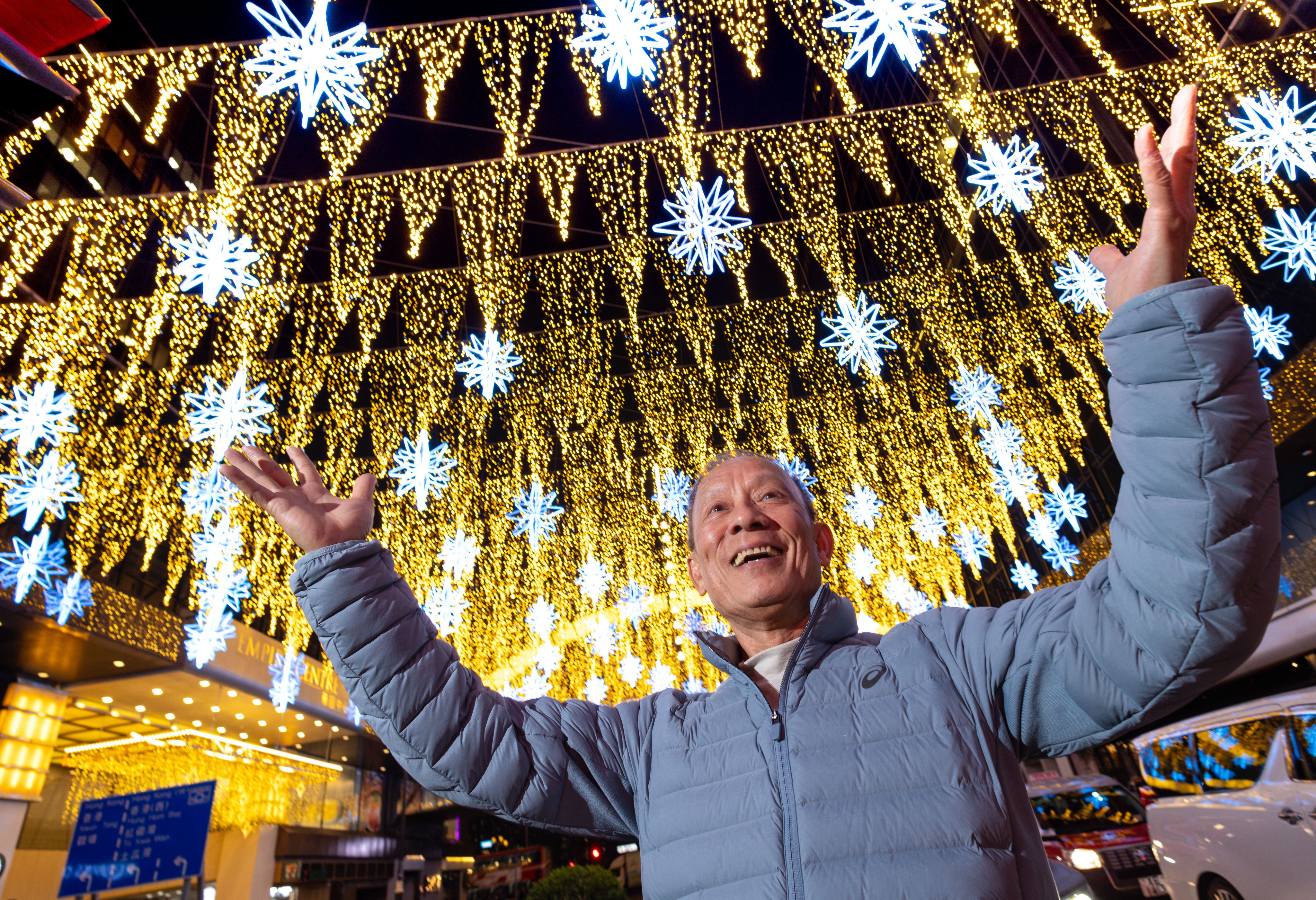 Terence Wong has been creating Christmas lighting displays in the city for more than four decades. Photo: Dickson Lee