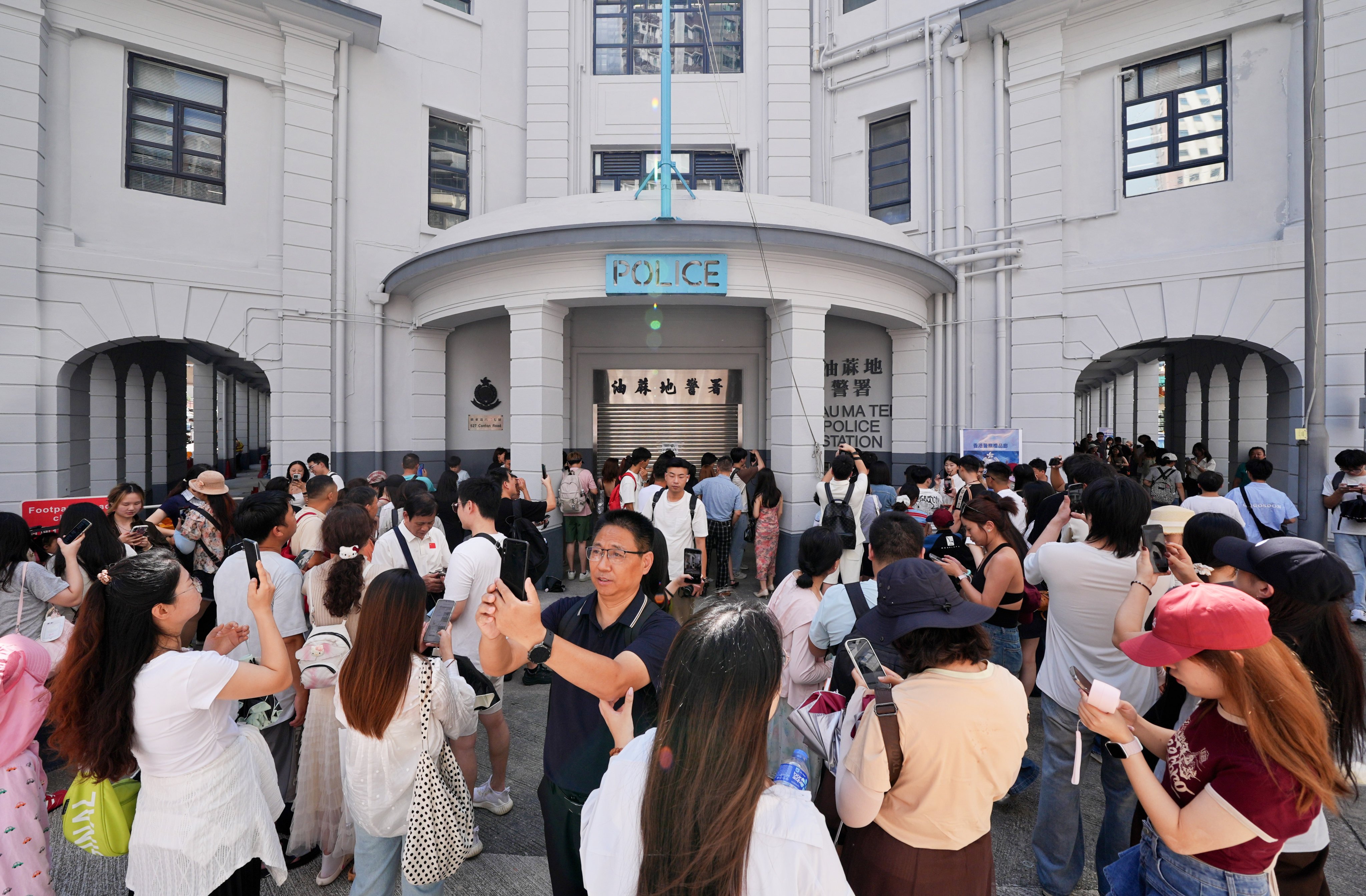 The old Yau Ma Tei police station is hugely popular with mainland tourists. Photo: Elson Li
