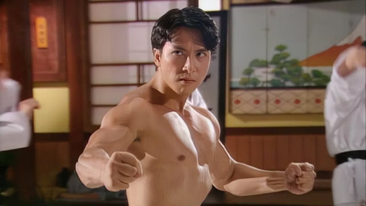 Donnie Yen in a still from the television drama series Fist of Fury (1995).