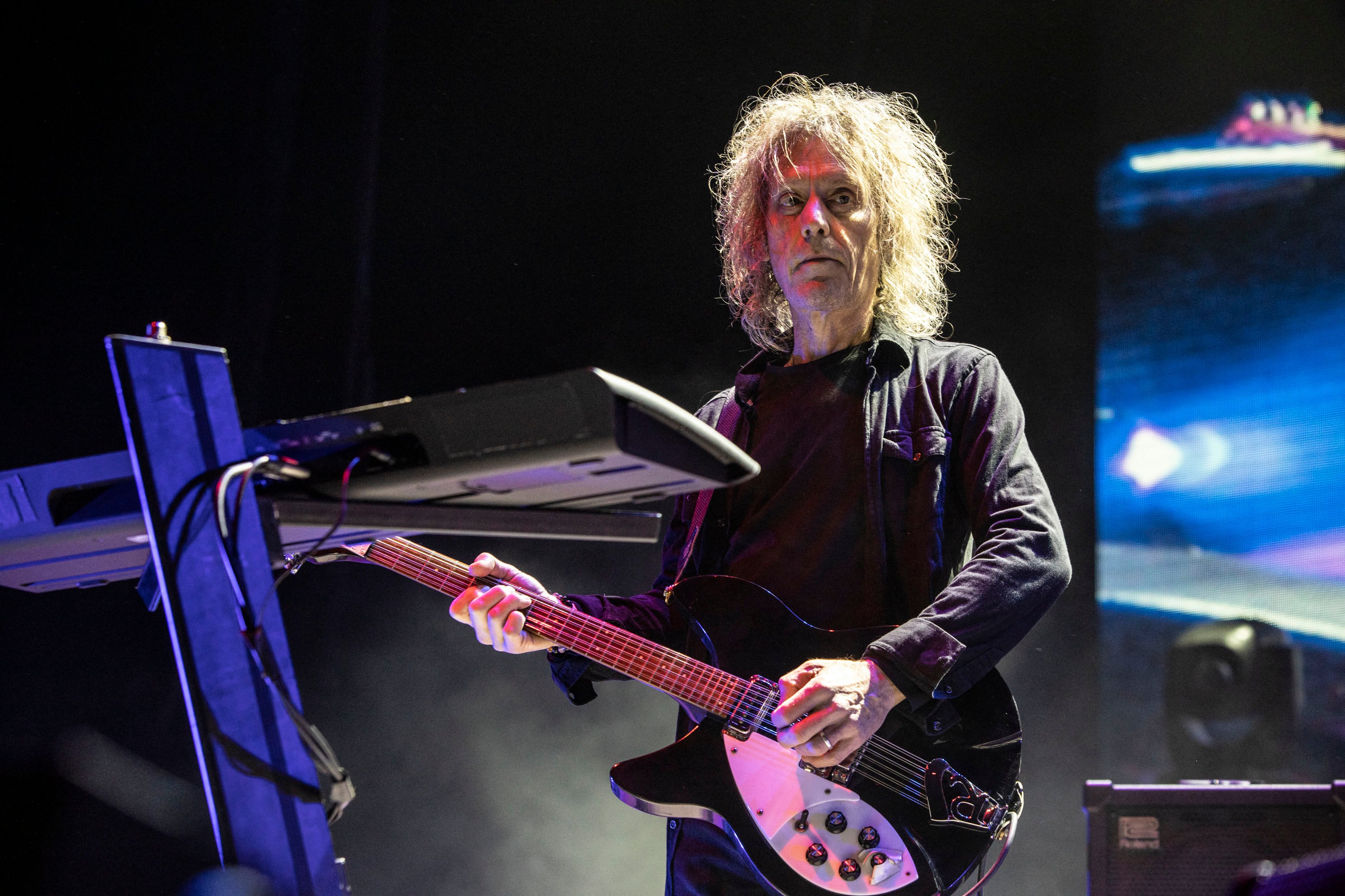 Perry Bamonte of The Cure performs at North Island Credit Union Amphitheatre in Chula Vista, California in May 2023.  Bamonte has died aged 65, the British band said on Friday. Photo: Getty Images North America / AFP