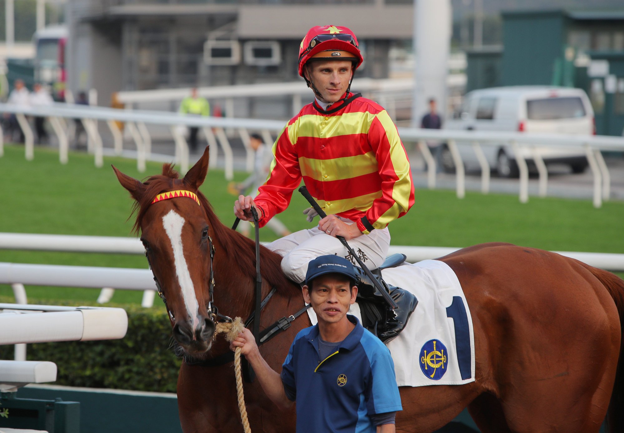Lyle Hewitson and New Forest return to the winners’ enclosure.