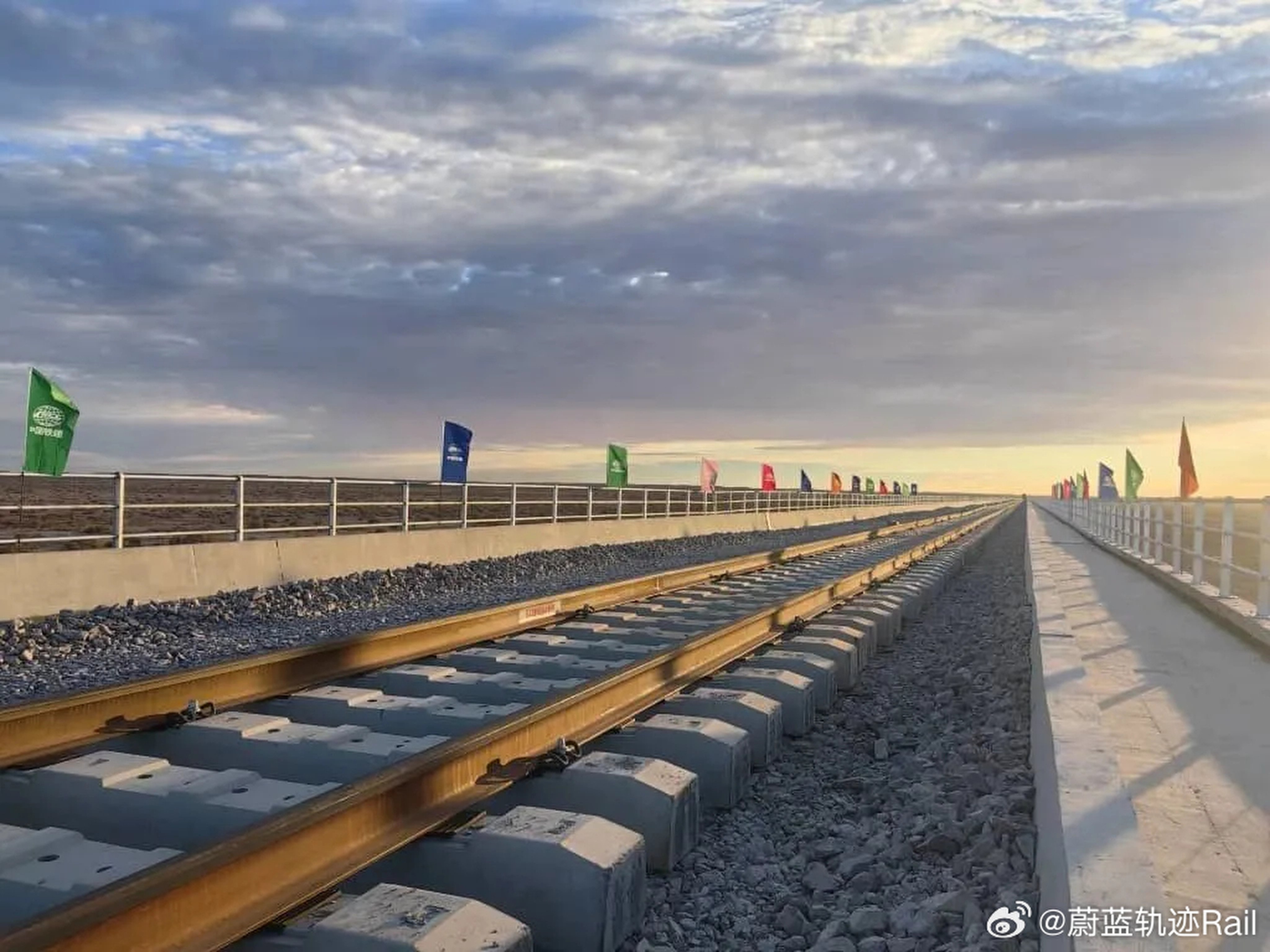 China’s CRCC has completed laying track on the 6km PK330 Bridge, a final and critical link in a new railway designed to unlock Algeria’s mineral wealth. Photo: CCRC