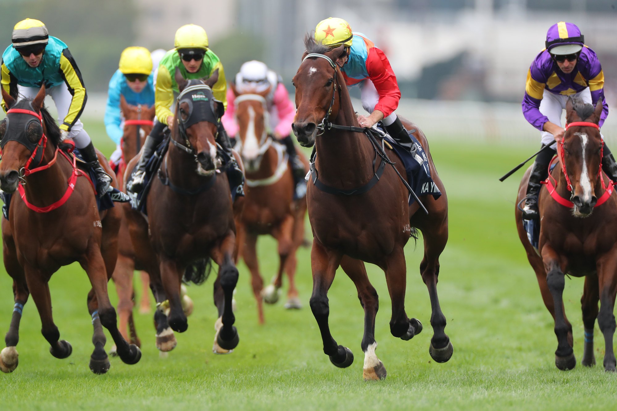 Ka Ying Rising wins the Hong Kong Sprint under Zac Purton.