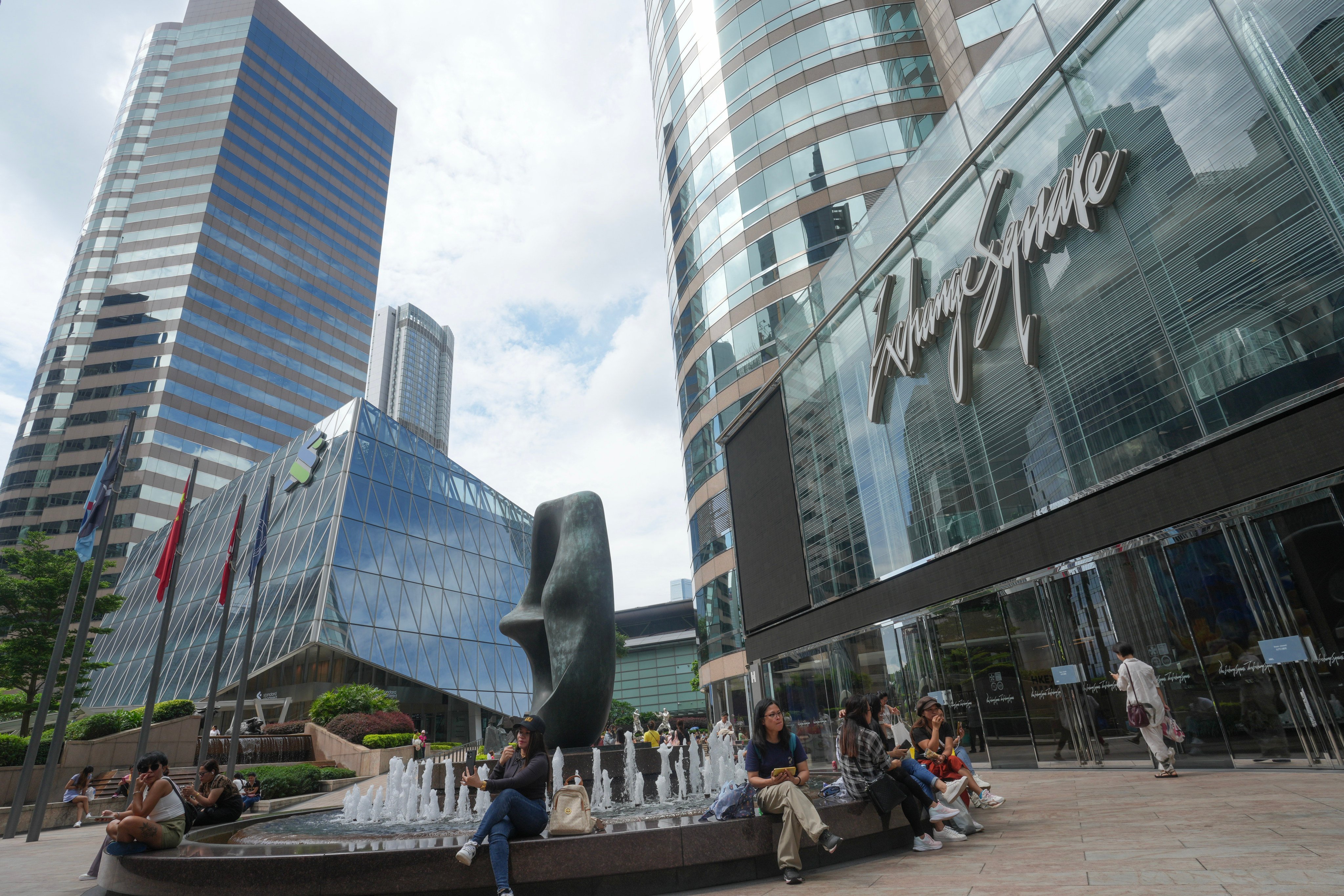 A view of Exchange Square in Central, where Hong Kong’s bourse operator is based, on May 18, 2025. Photo: Sam Tsang