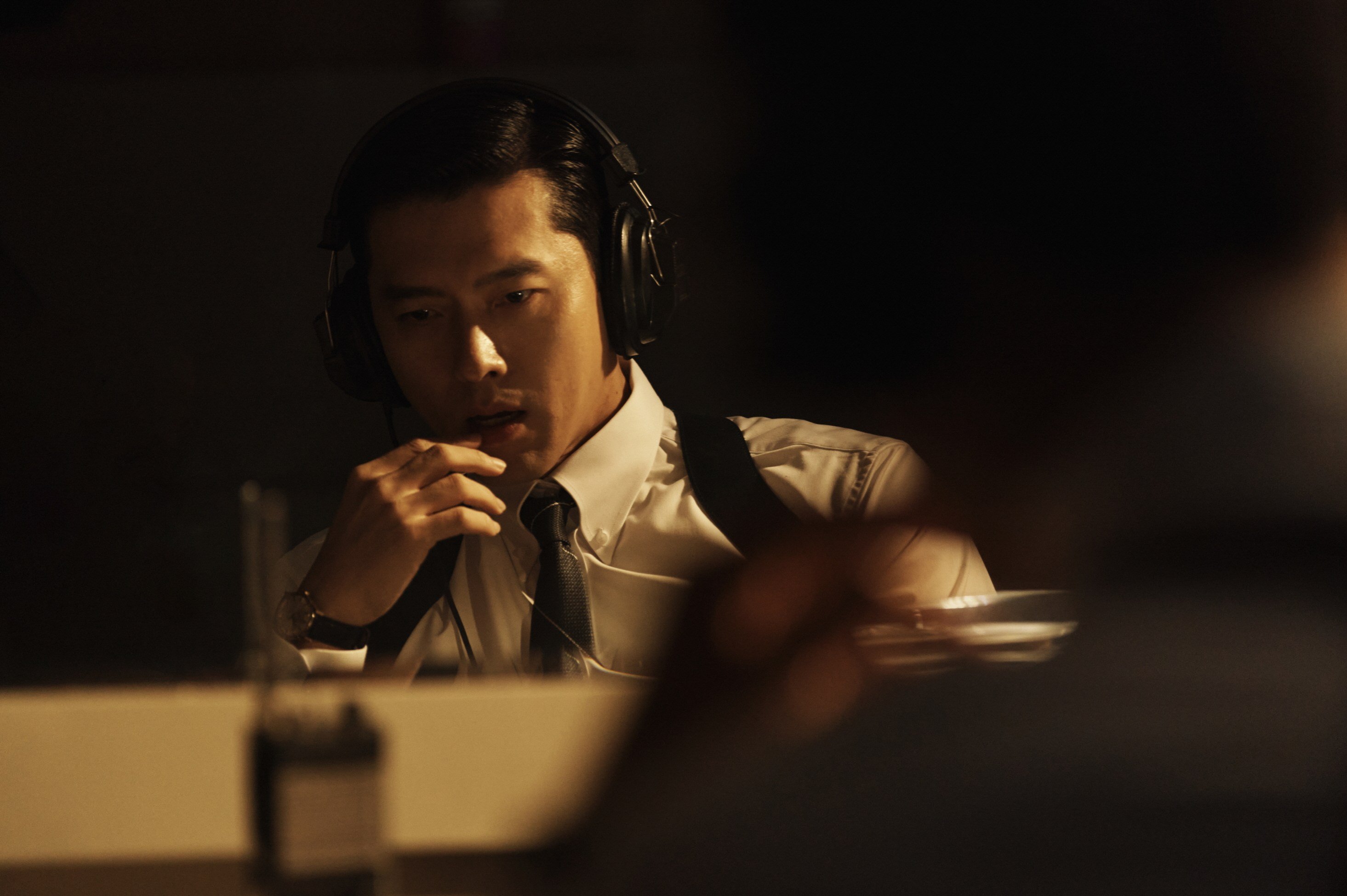 Hyun Bin as political operator Baek Ki-tae in a still from Made in Korea, a slick political thriller set in 1970s South Korea.