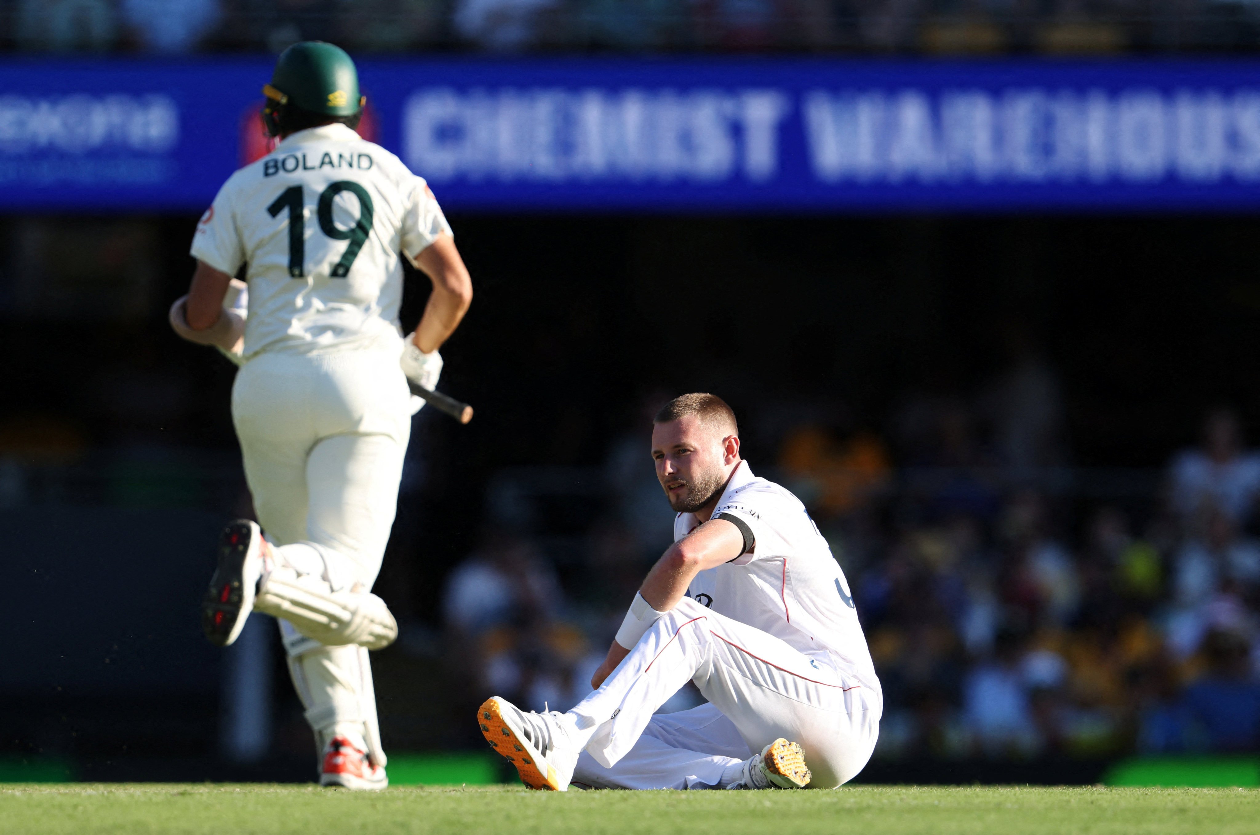 England’s Gus Atkinson has been ruled out of the fifth Test with a hamstring injury. Photo: Reuters